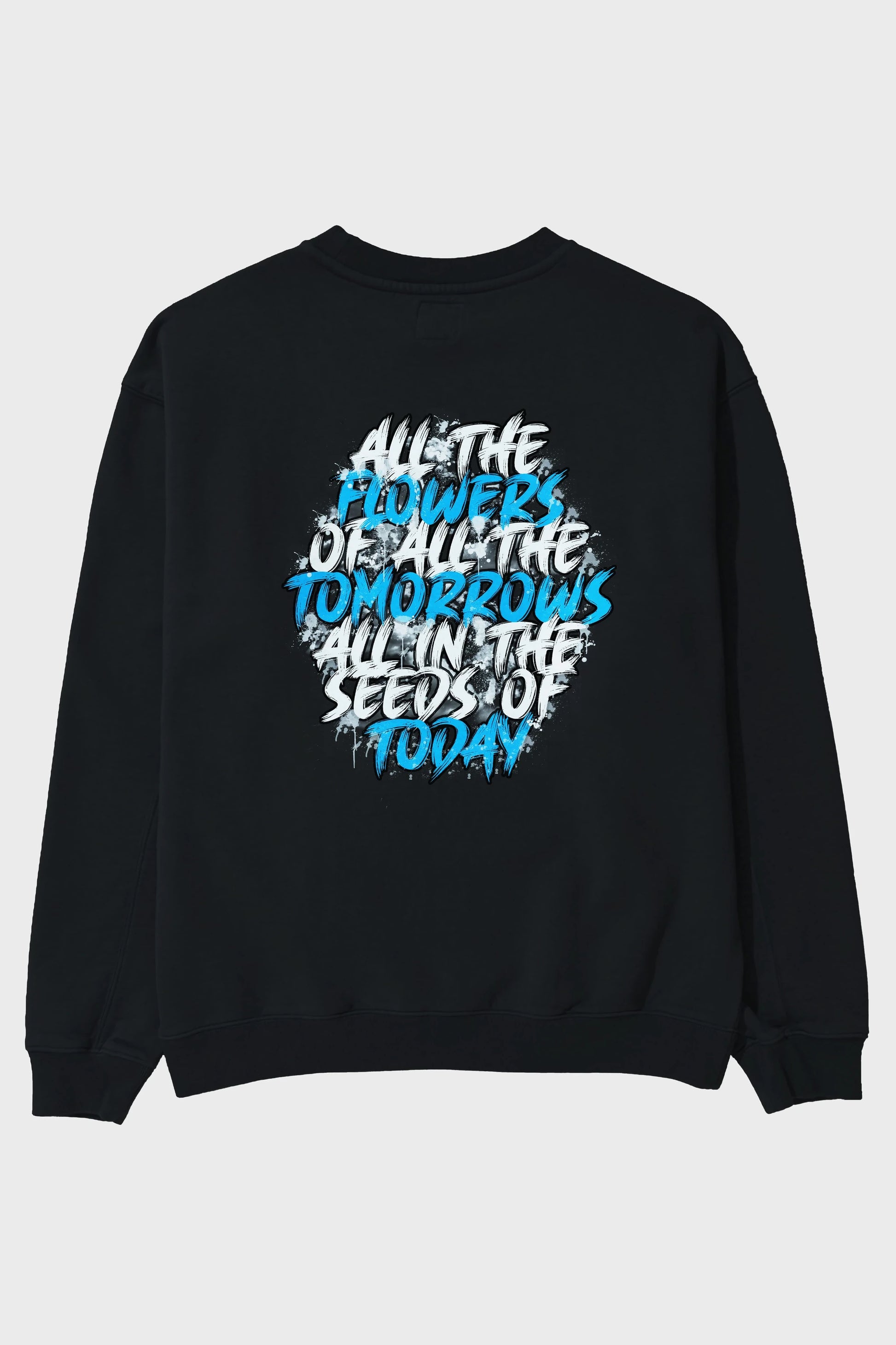All The Flowers Of All The Tomorrows Arka Baskılı Oversize Sweatshirt Erkek Kadın Unisex