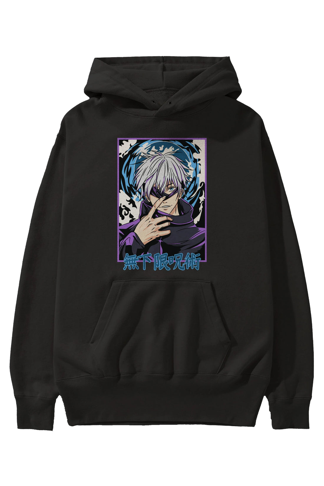 SATORU GOJO 3 Anime Ön Baskılı Hoodie Oversize Kapüşonlu Sweatshirt Erkek Kadın Unisex