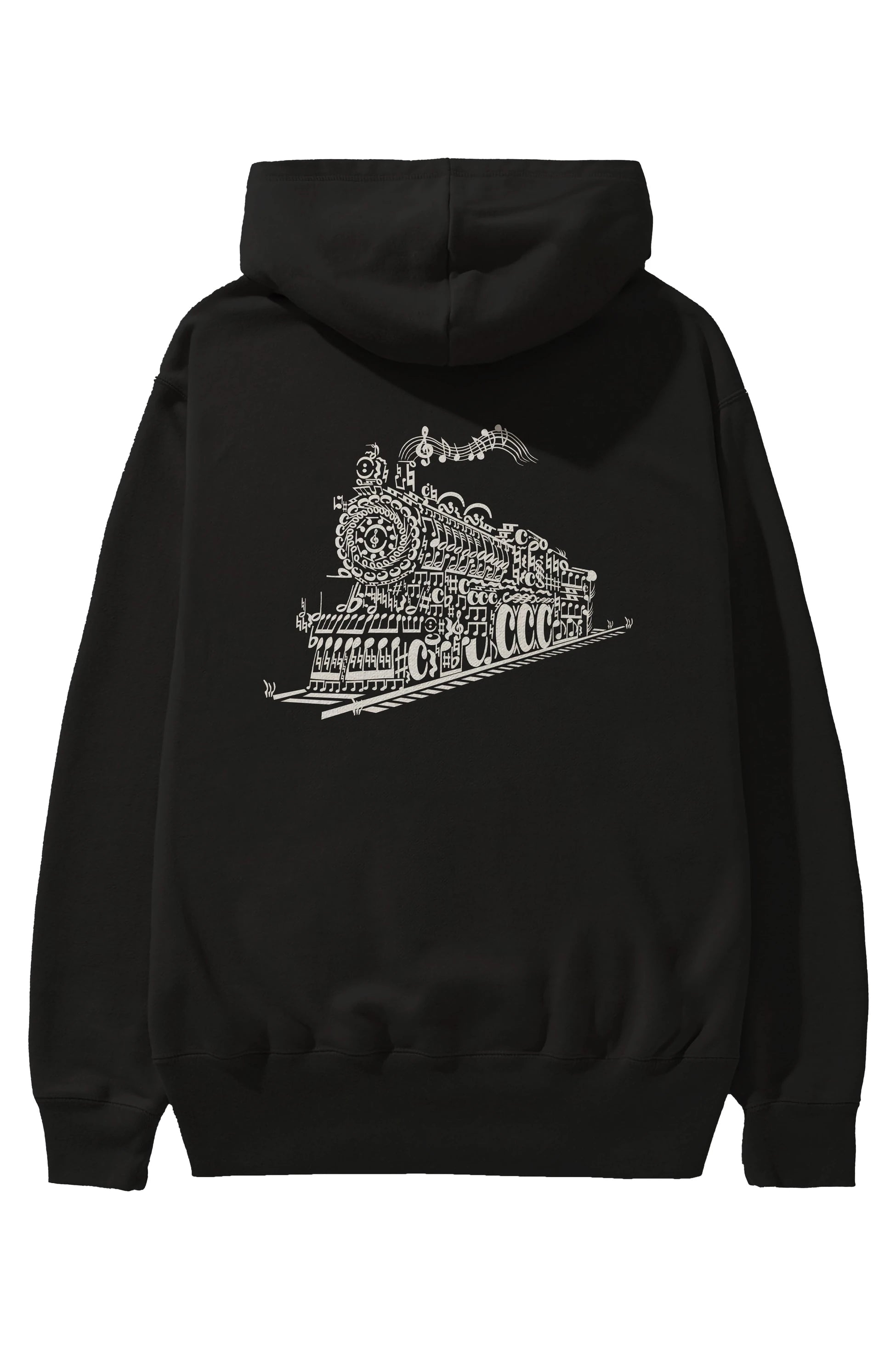 Train Song Arka Baskılı Hoodie Oversize Kapüşonlu Sweatshirt Erkek Kadın Unisex