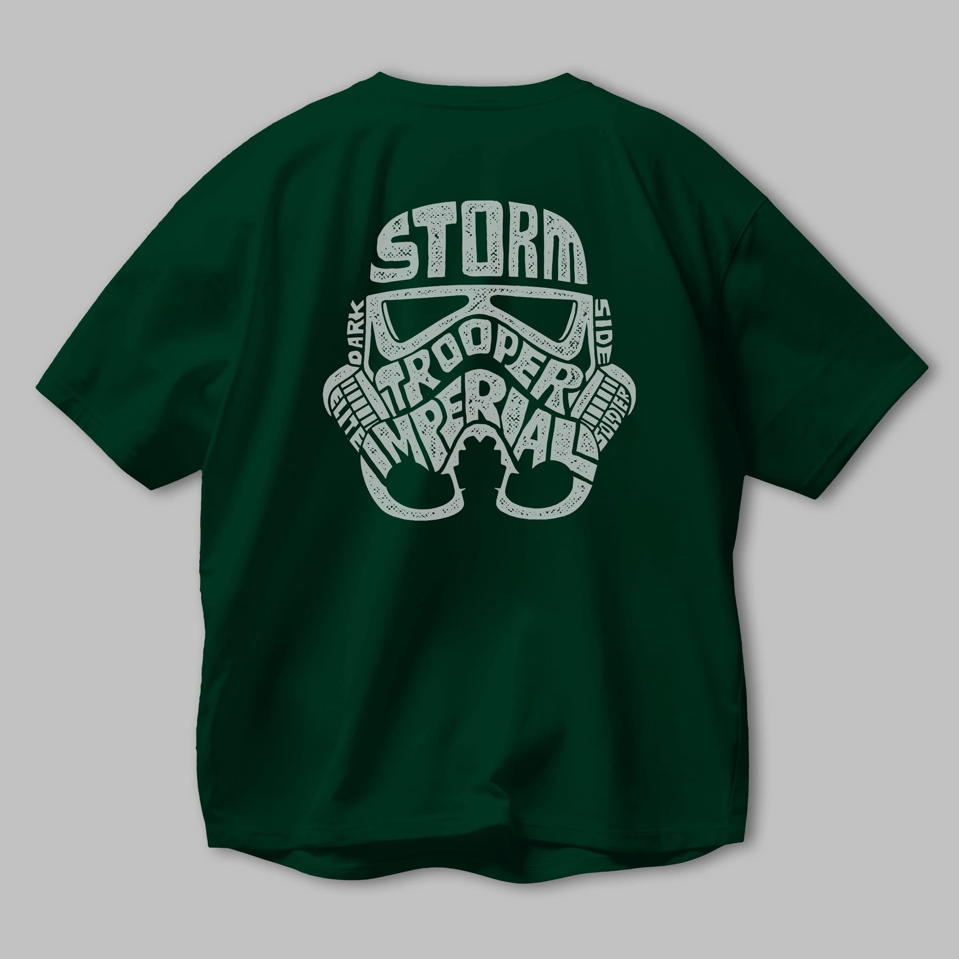 Storm Trooper Arka Baskılı Oversize t-shirt %100 pamuk Erkek Kadın Unisex