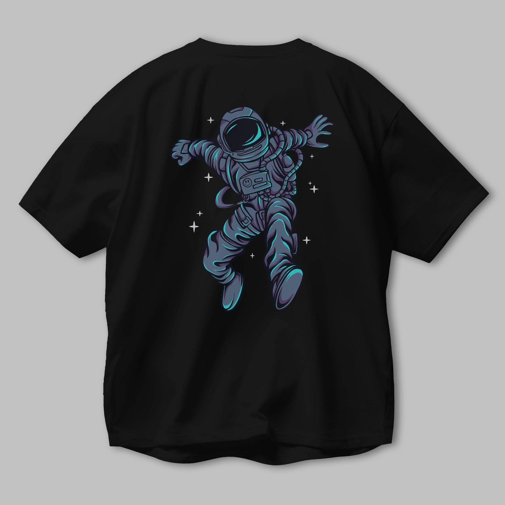 Astrostars tshirt Arka Baskılı Oversize t-shirt Erkek Kadın Unisex