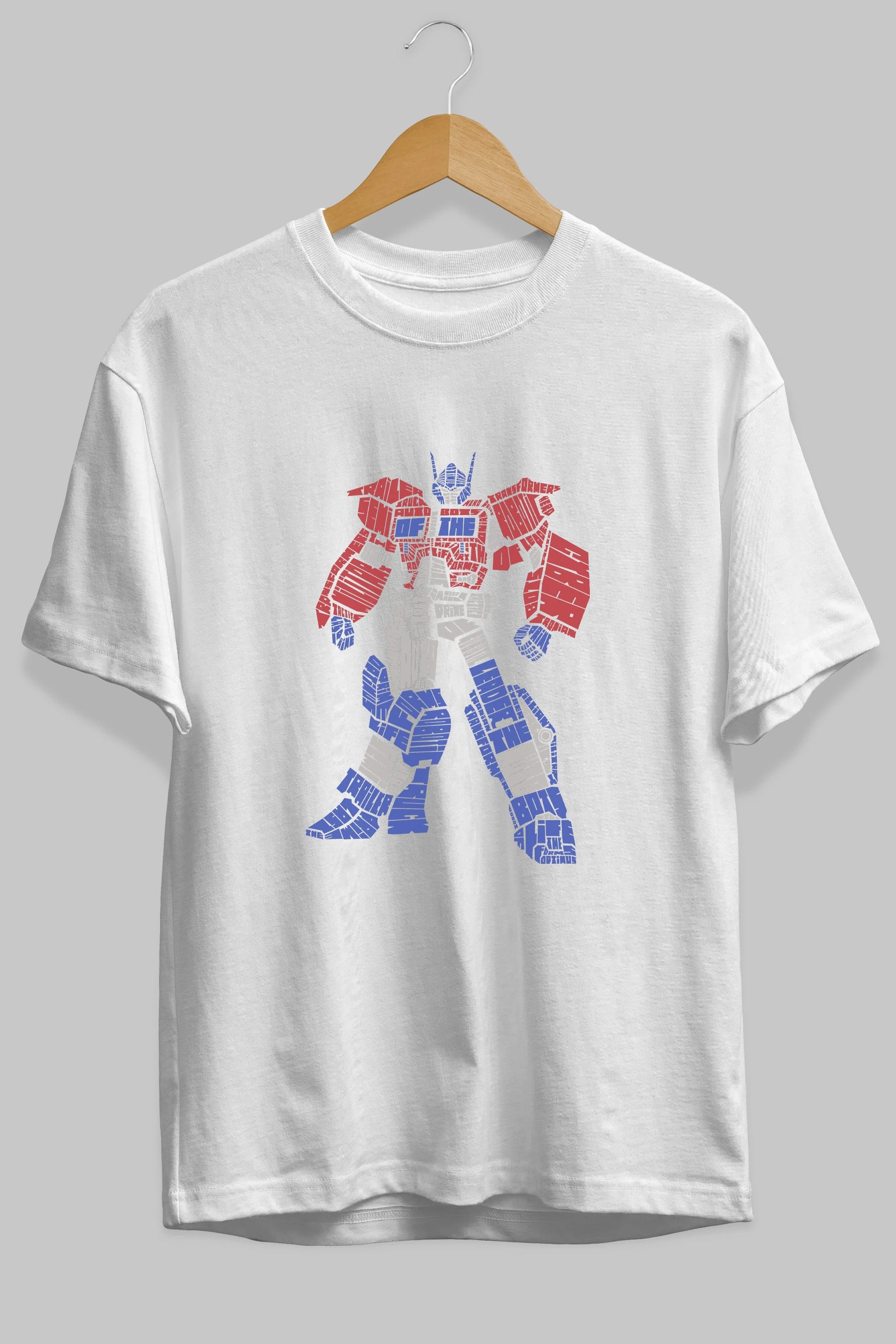 Optimus Prime Ön Baskılı Oversize t-shirt %100 pamuk Erkek Kadın Unisex