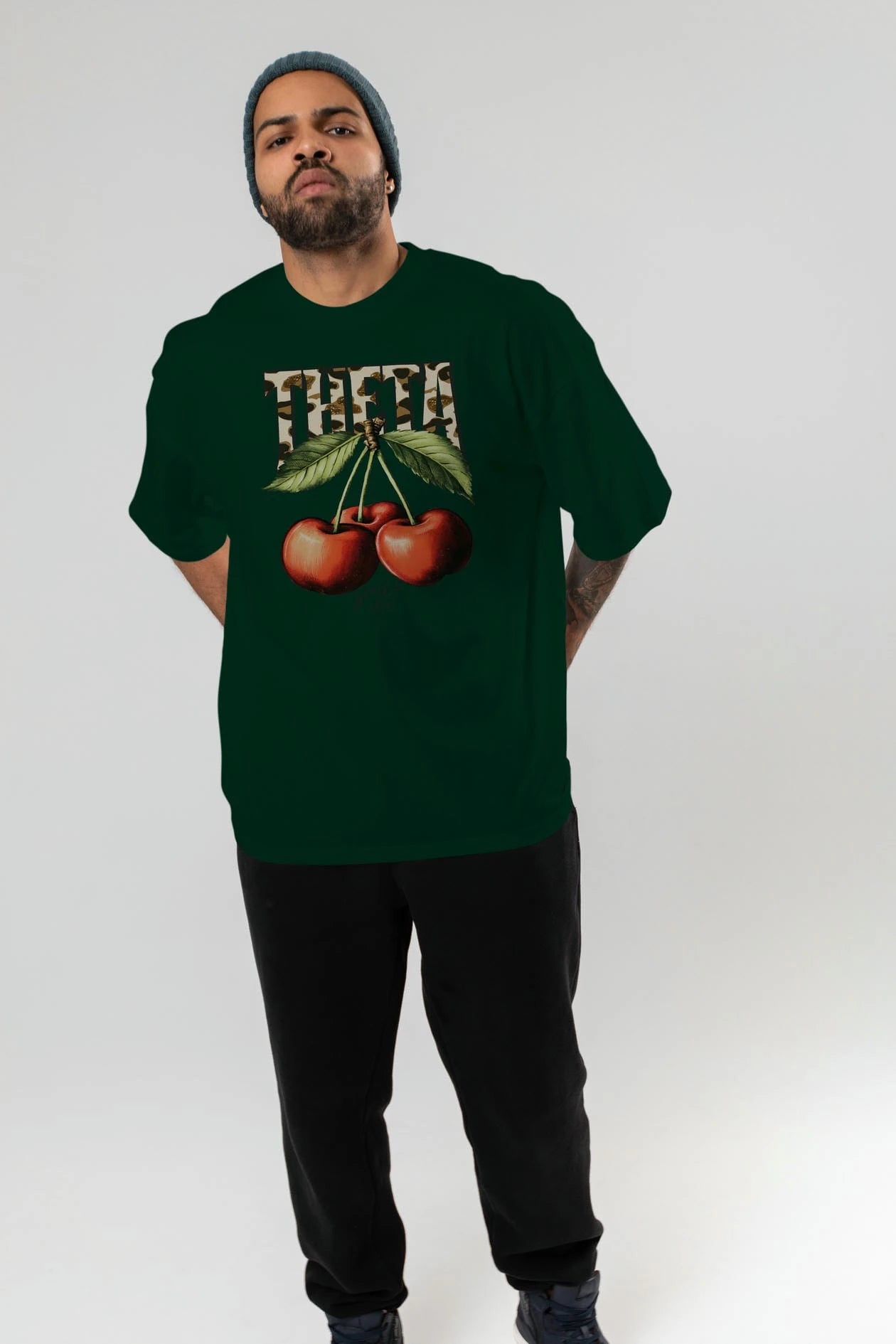 Cherry Cherries 9 Ön Baskılı Oversize t-shirt Erkek Kadın Pamuk Bisiklet Yaka tişort
