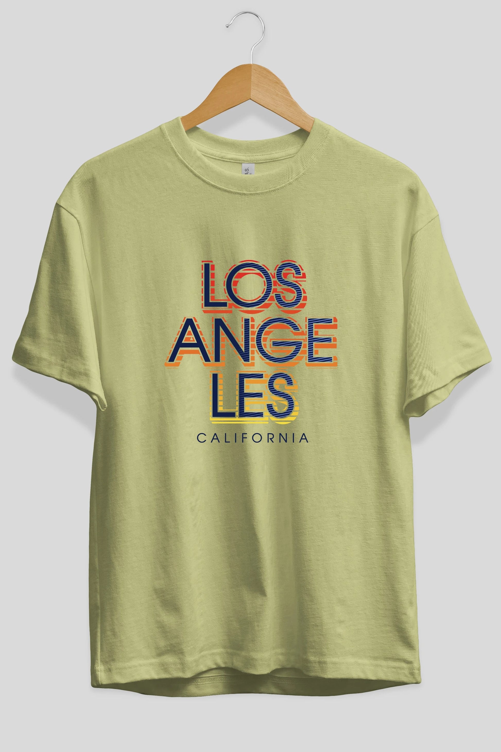 Los Angeles California Ön Baskılı Oversize t-shirt Erkek Kadın Unisex