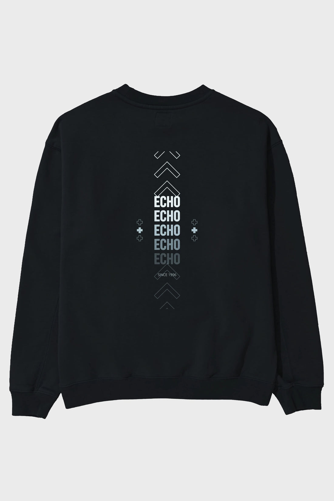 Echo Yazılı Arka Baskılı Oversize Sweatshirt Erkek Kadın Unisex