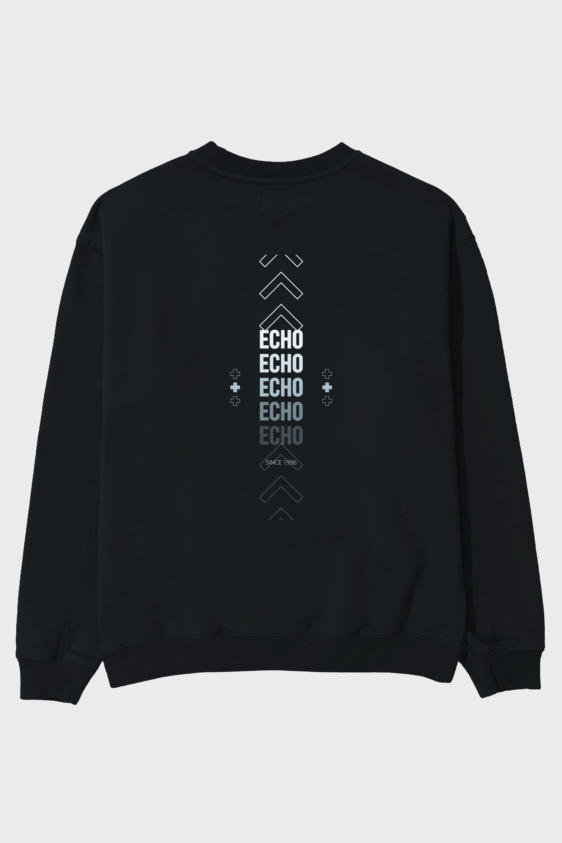 Echo Yazılı Arka Baskılı Oversize Sweatshirt Erkek Kadın Unisex