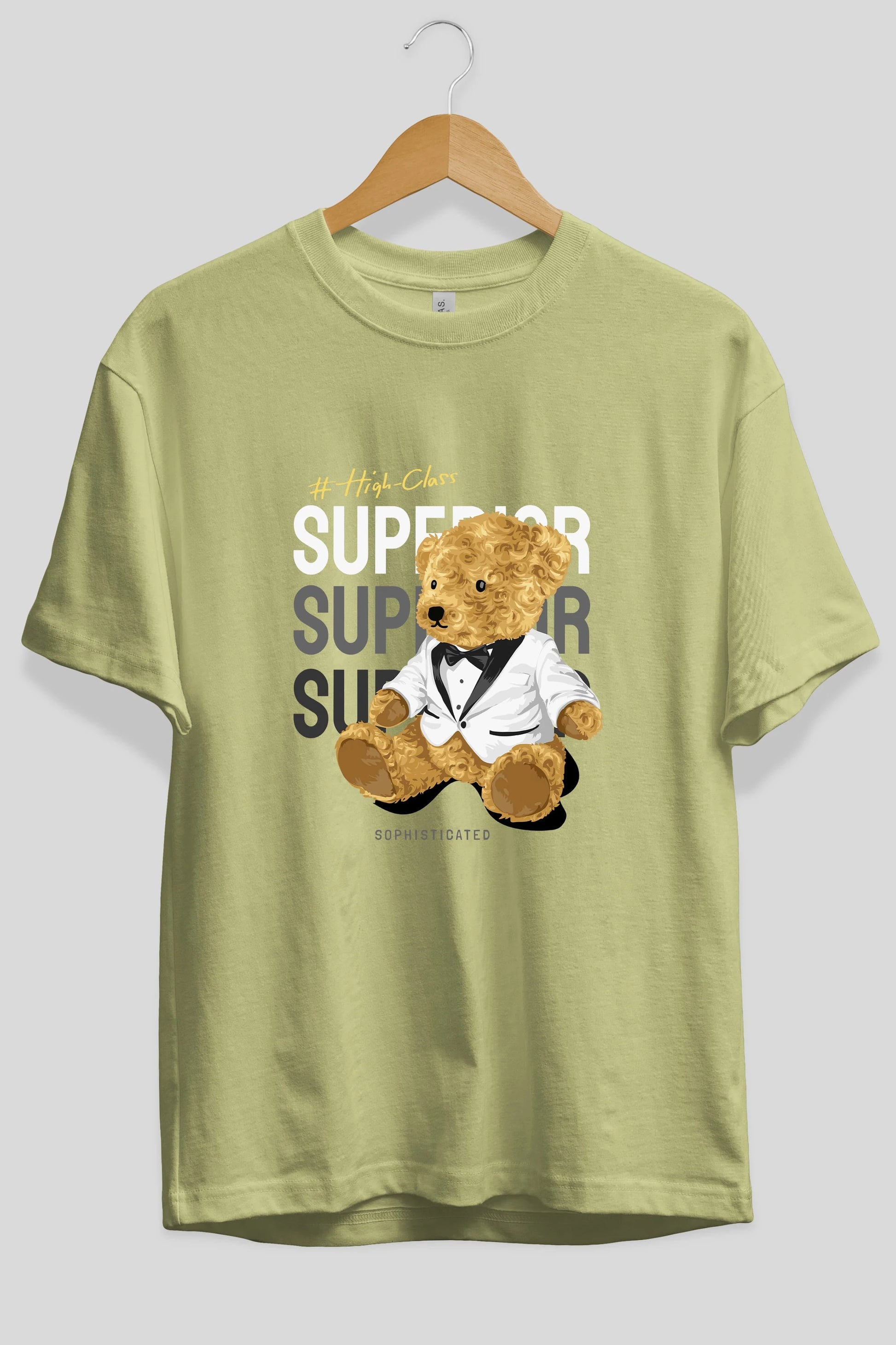 Teddy Bear Superior Ön Baskılı Oversize t-shirt Erkek Kadın Unisex %100 Pamuk