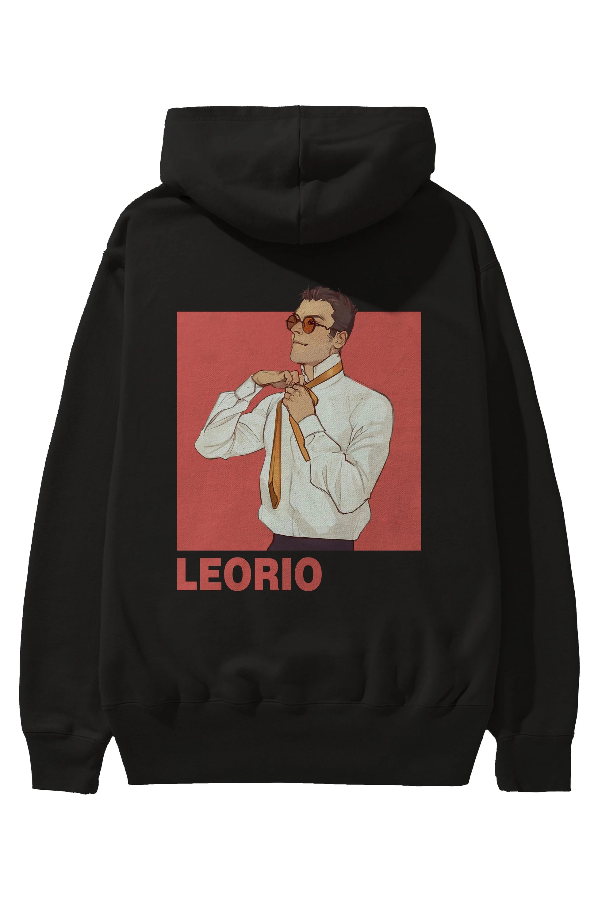 Leorio Paladiknight 5 Anime Arka Baskılı Hoodie Oversize Kapüşonlu Sweatshirt Erkek Kadın Unisex