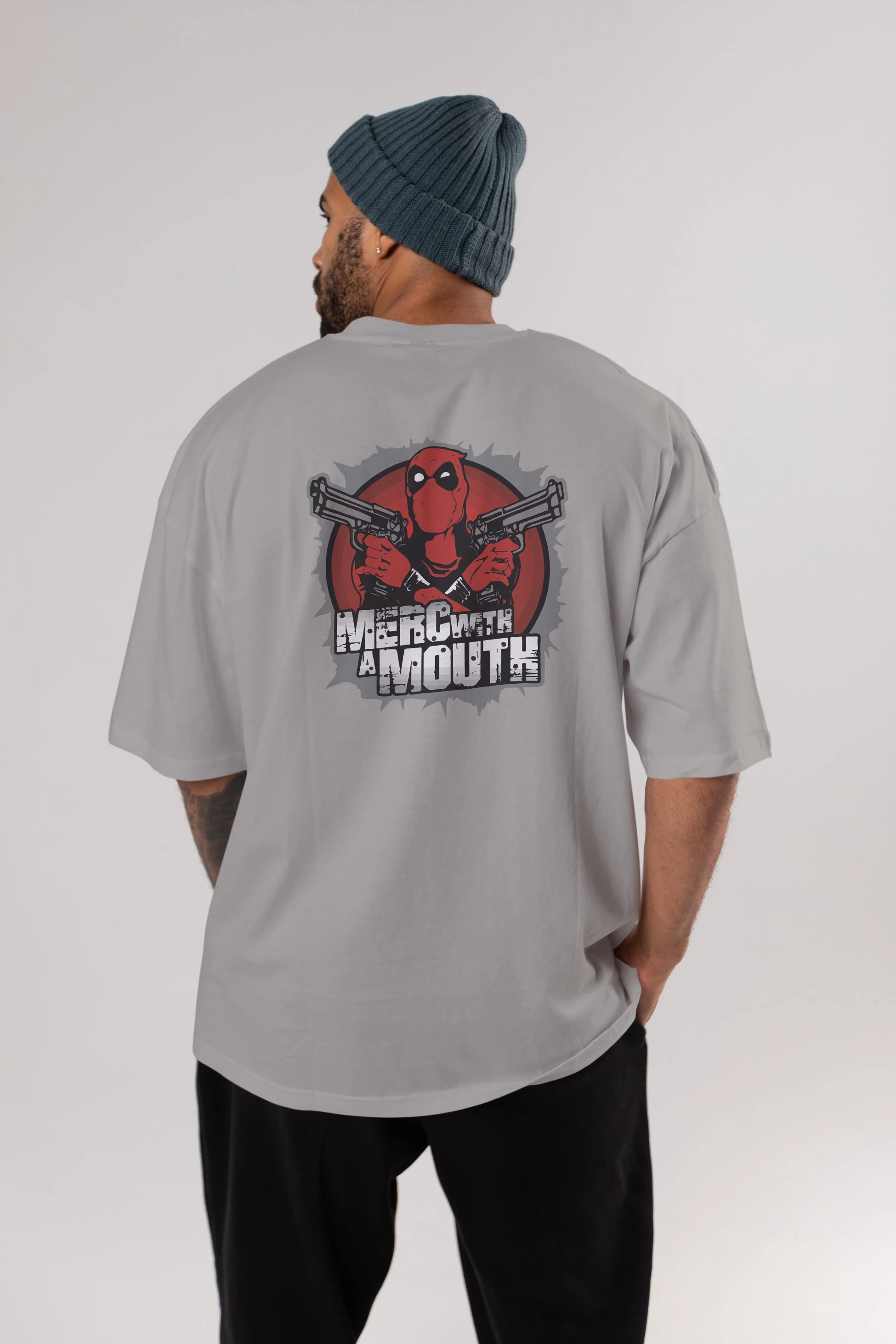 Deadpool (13) Arka Baskılı Oversize t-shirt Erkek Kadın Unisex %100 Pamuk Bisiklet Yaka tişort