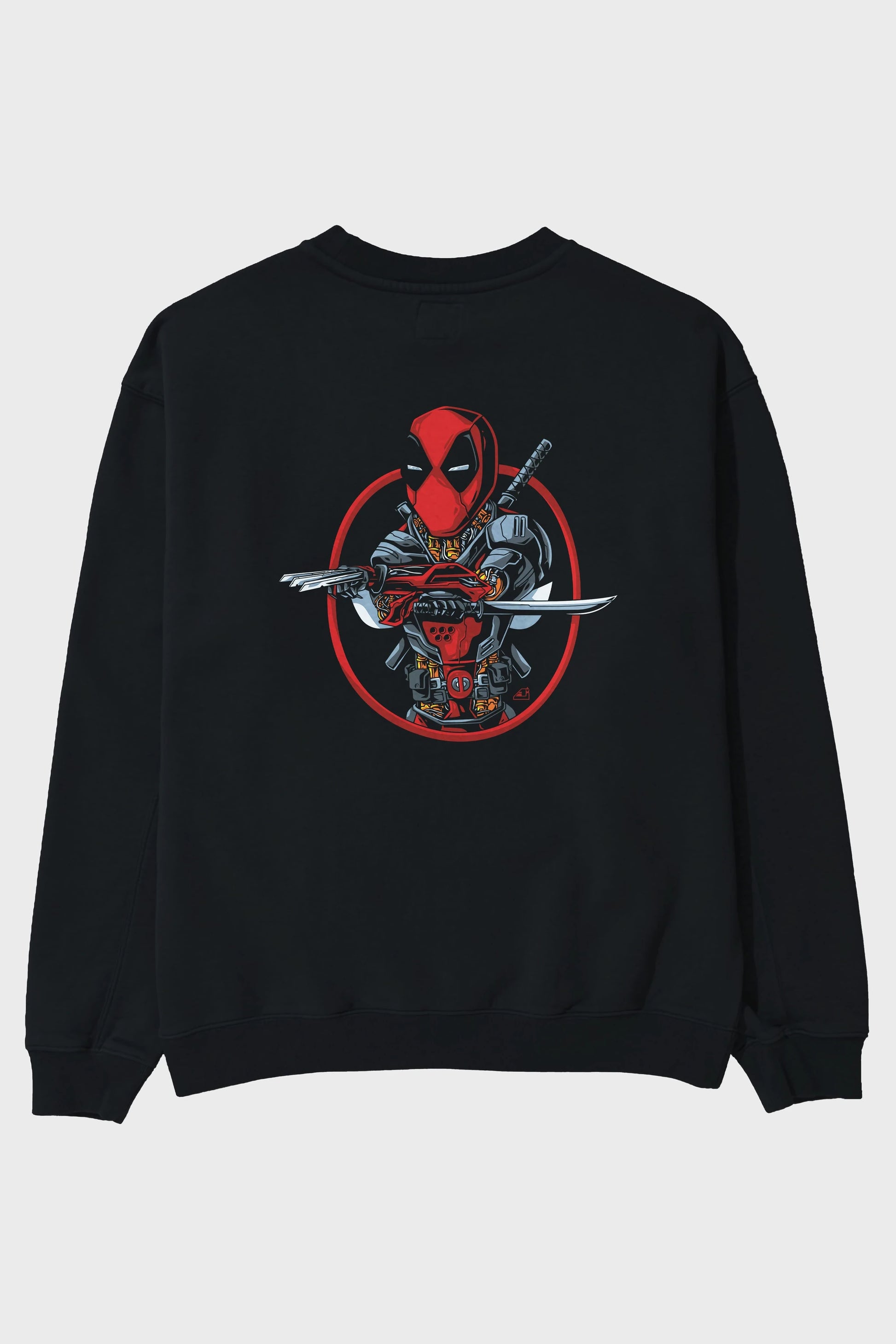 Deadpool (5) Arka Baskılı Oversize Sweatshirt Erkek Kadın Unisex