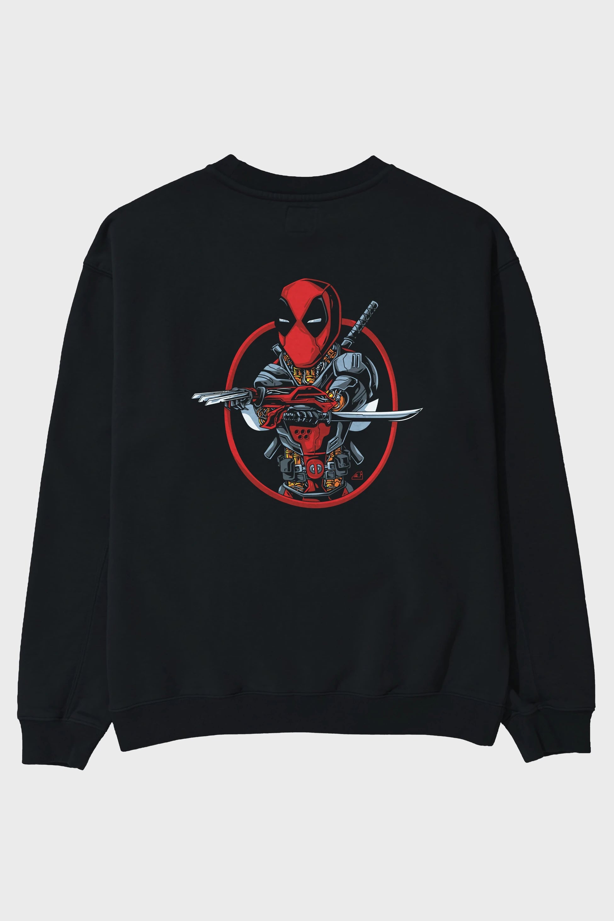 Deadpool (5) Arka Baskılı Oversize Sweatshirt Erkek Kadın Unisex