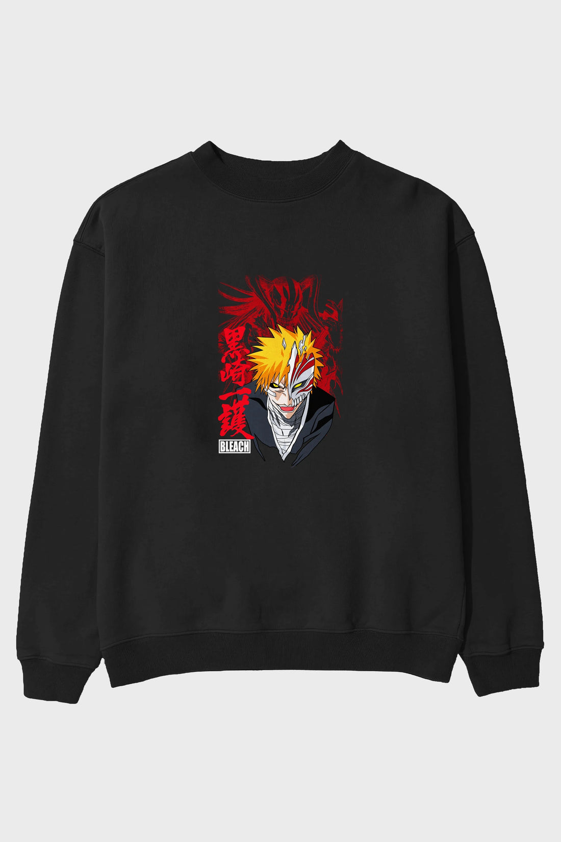 ICHIGO KUROSAKI VIZARD Anime Ön Baskılı Oversize Sweatshirt Erkek Kadın Unisex