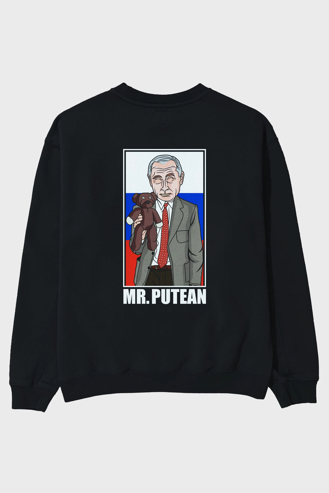 Mr Putean Arka Baskılı Oversize Sweatshirt Erkek Kadın Unisex