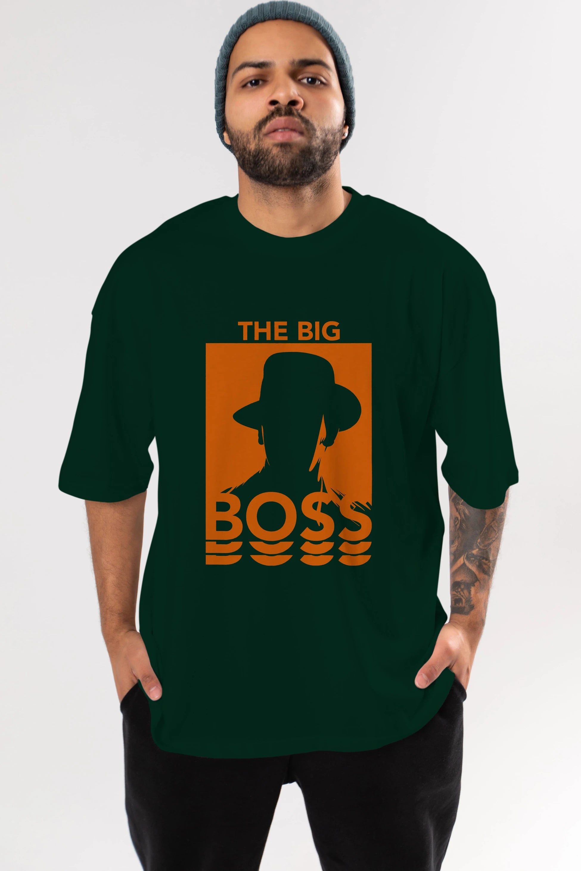 The Big Boss Ön Baskılı Oversize t-shirt Erkek Kadın Unisex