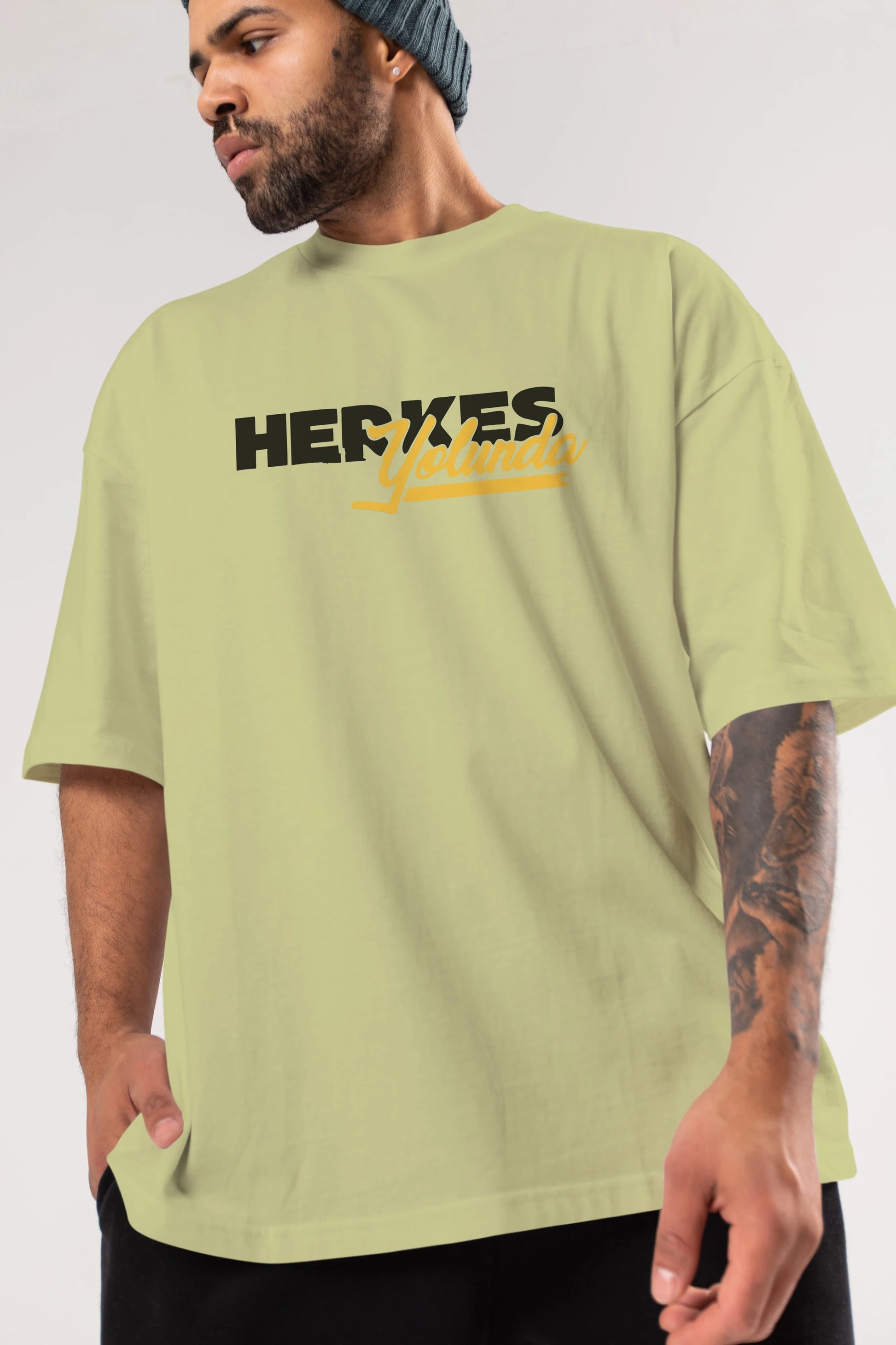 Herkes Yolunda Ön Baskılı Oversize t-shirt %100 pamuk Erkek Kadın Unisex