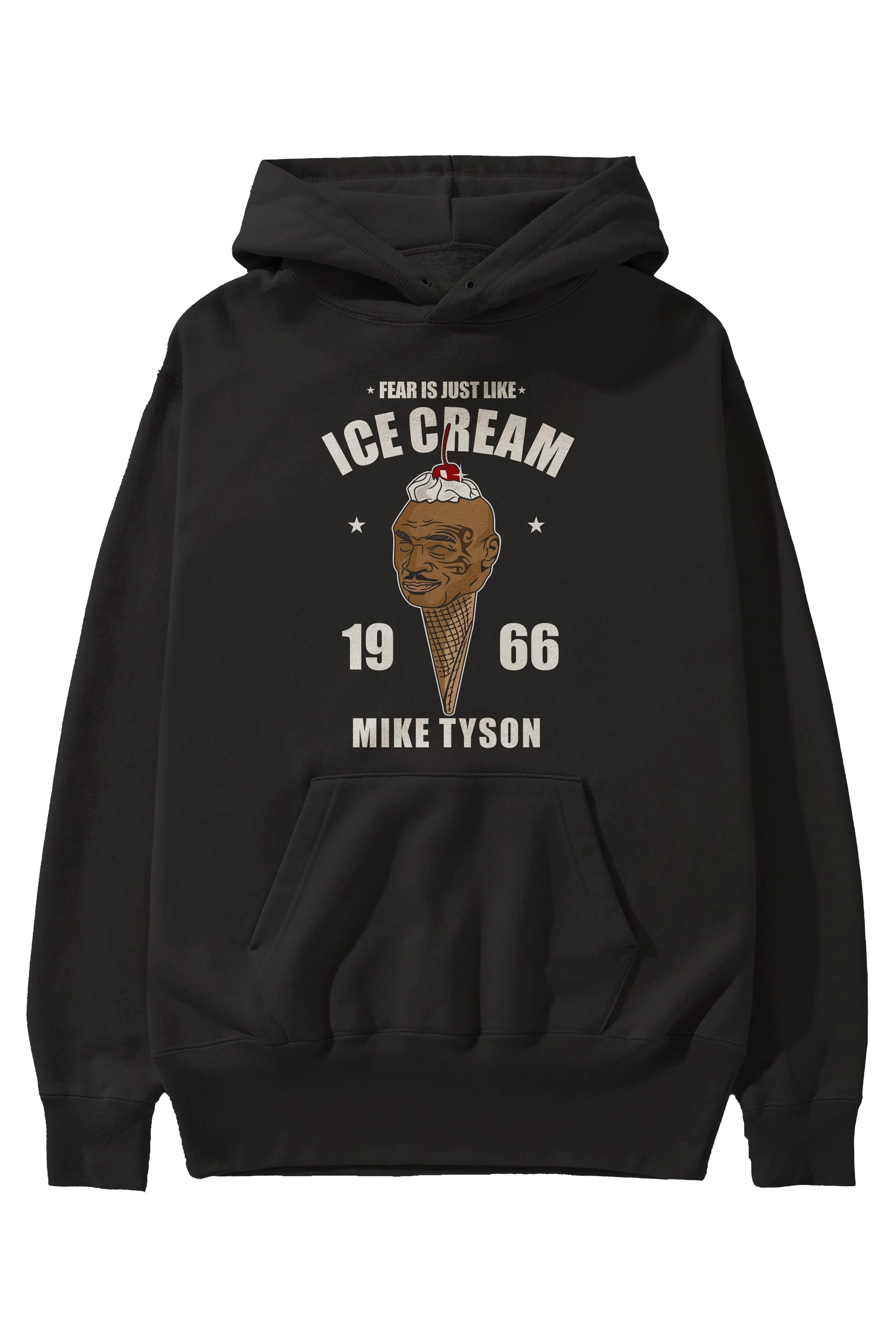 Tyson Ice Cream Ön Baskılı Hoodie Oversize Kapüşonlu Sweatshirt Erkek Kadın Unisex