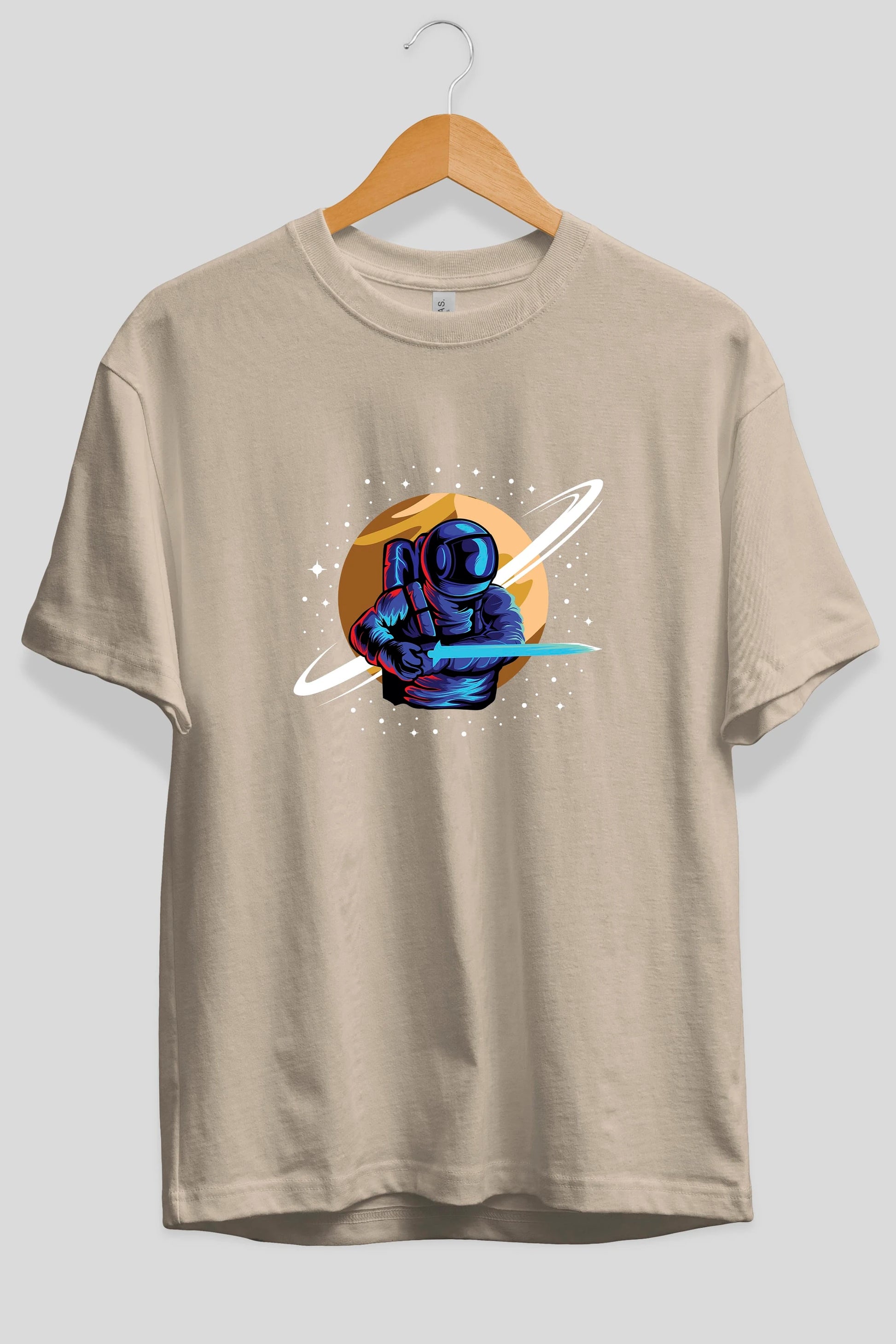 Astro Knight Ön Baskılı Oversize t-shirt Erkek Kadın Unisex
