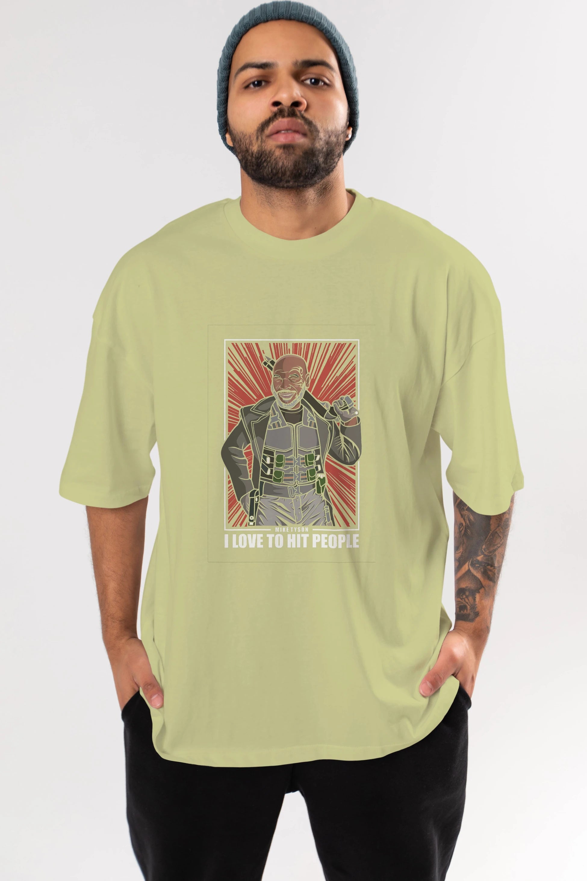 Blade Tyson Ön Baskılı Oversize t-shirt Erkek Kadın Unisex %100 Pamuk tişort