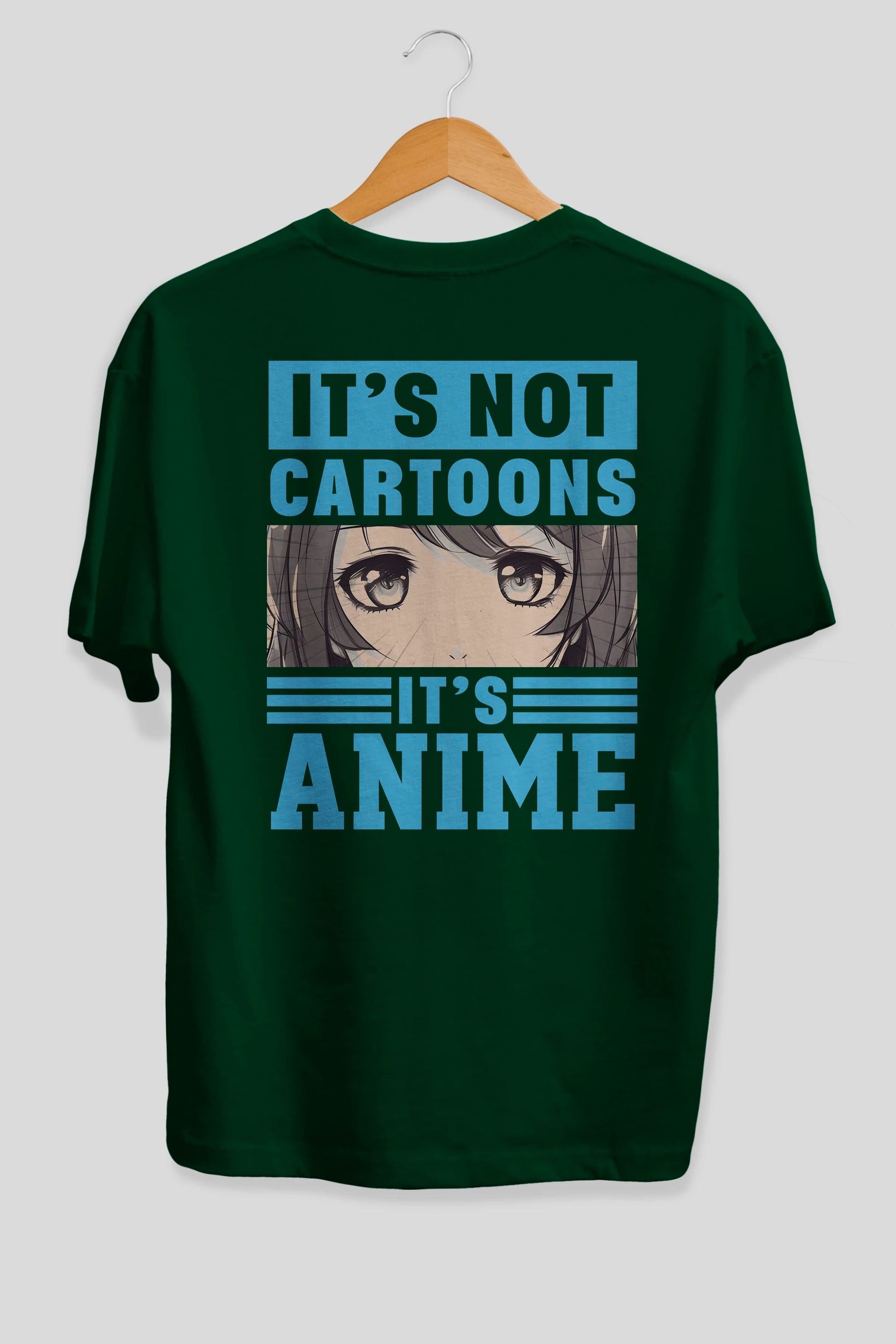 Its Anime Anime Arka Baskılı Oversize t-shirt Erkek Kadın Unisex %100 pamuk tişort