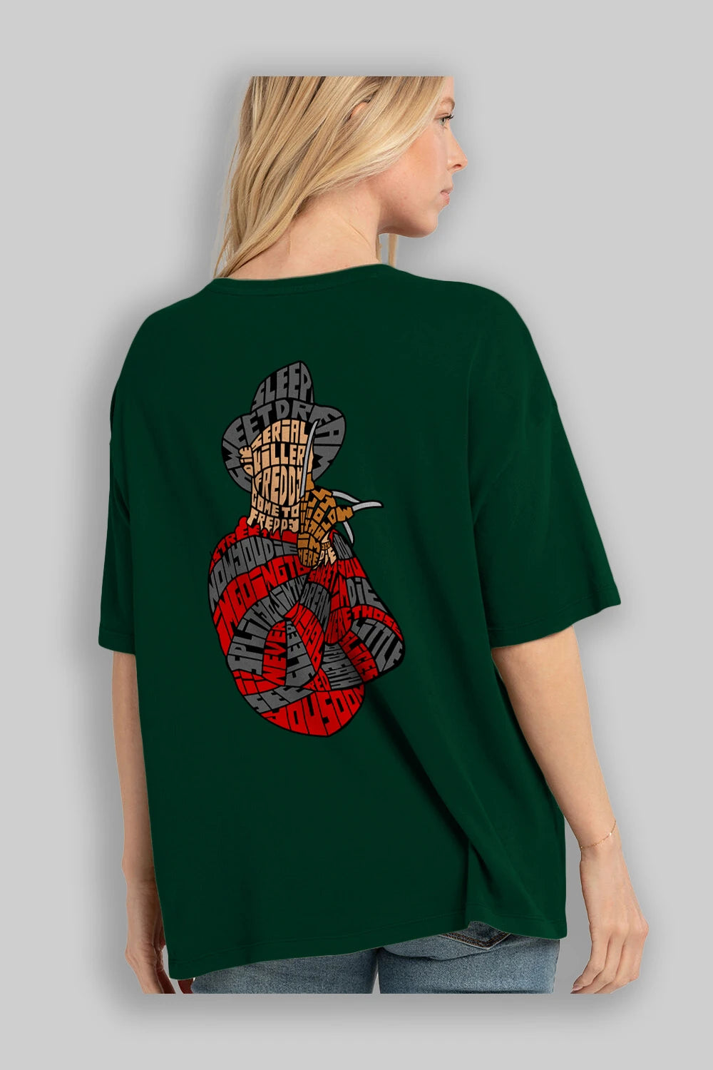 Sweet Dream Arka Baskılı Oversize t-shirt %100 pamuk Erkek Kadın Unisex
