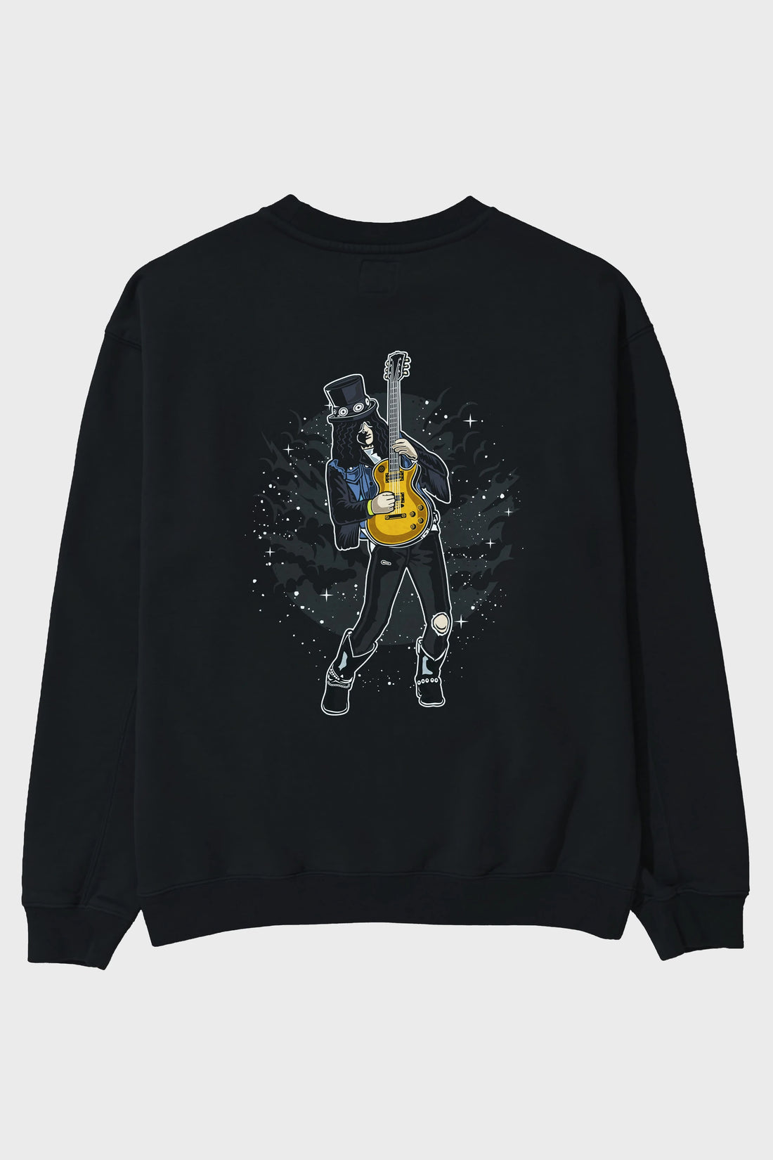 SLASH Arka Baskılı Oversize Sweatshirt Erkek Kadın Unisex