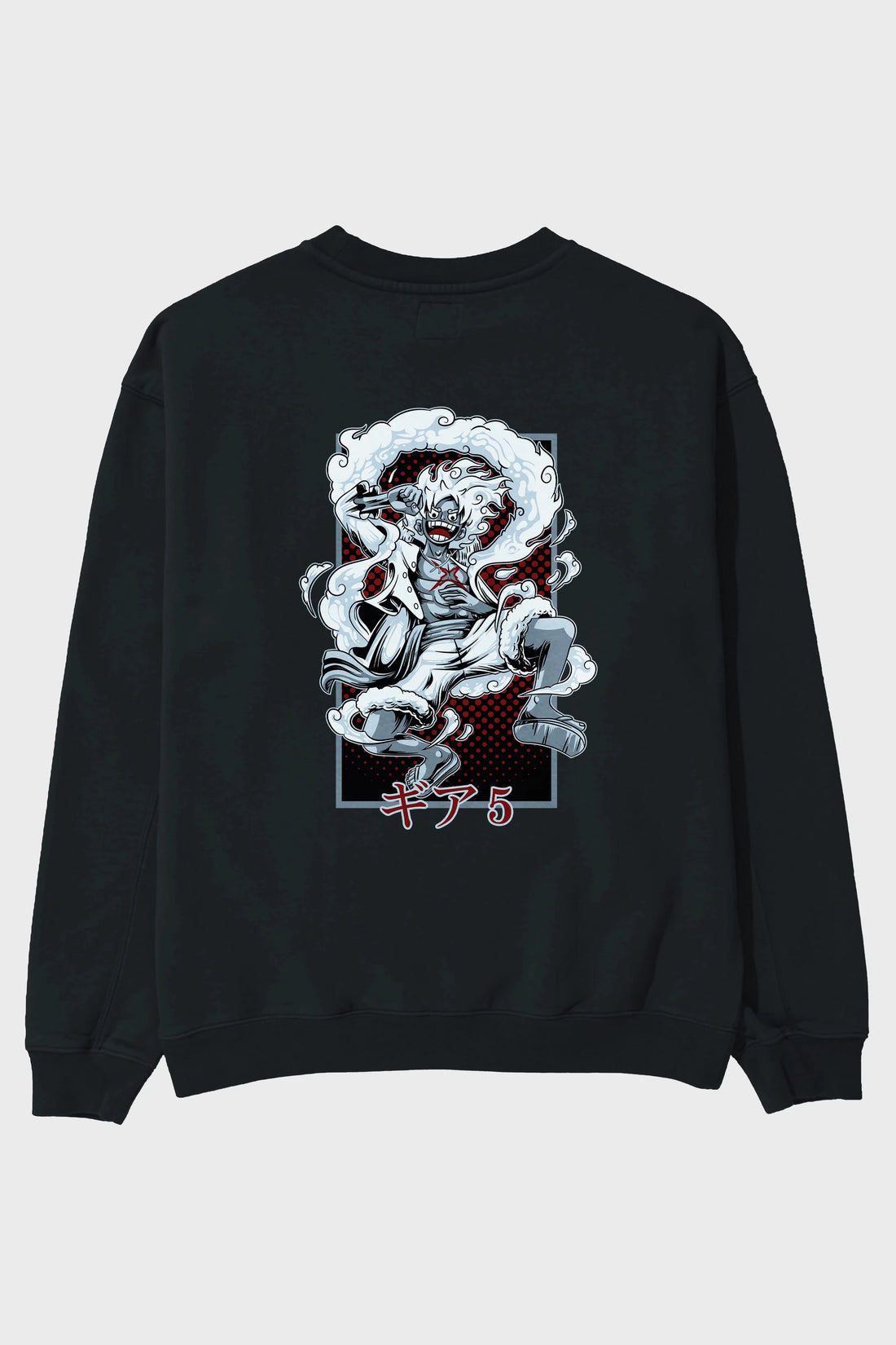 LUFFY GEAR 5 Anime Arka Baskılı Oversize Sweatshirt Erkek Kadın Unisex