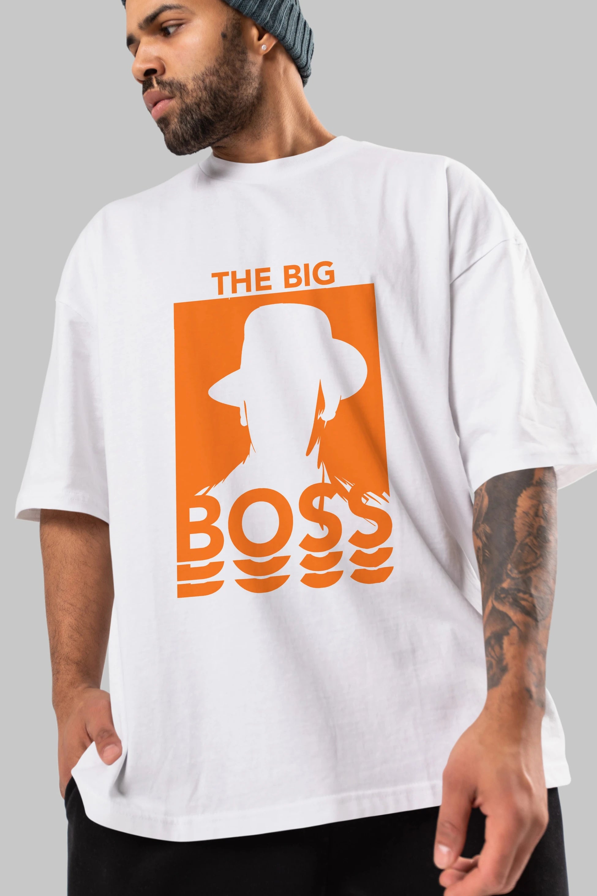 The Big Boss Ön Baskılı Oversize t-shirt Erkek Kadın Unisex