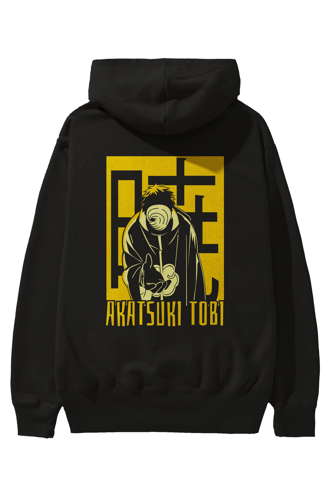 AKATSUKI OBITO NARUTO Anime Arka Baskılı Hoodie Oversize Kapüşonlu Sweatshirt Erkek Kadın Unisex