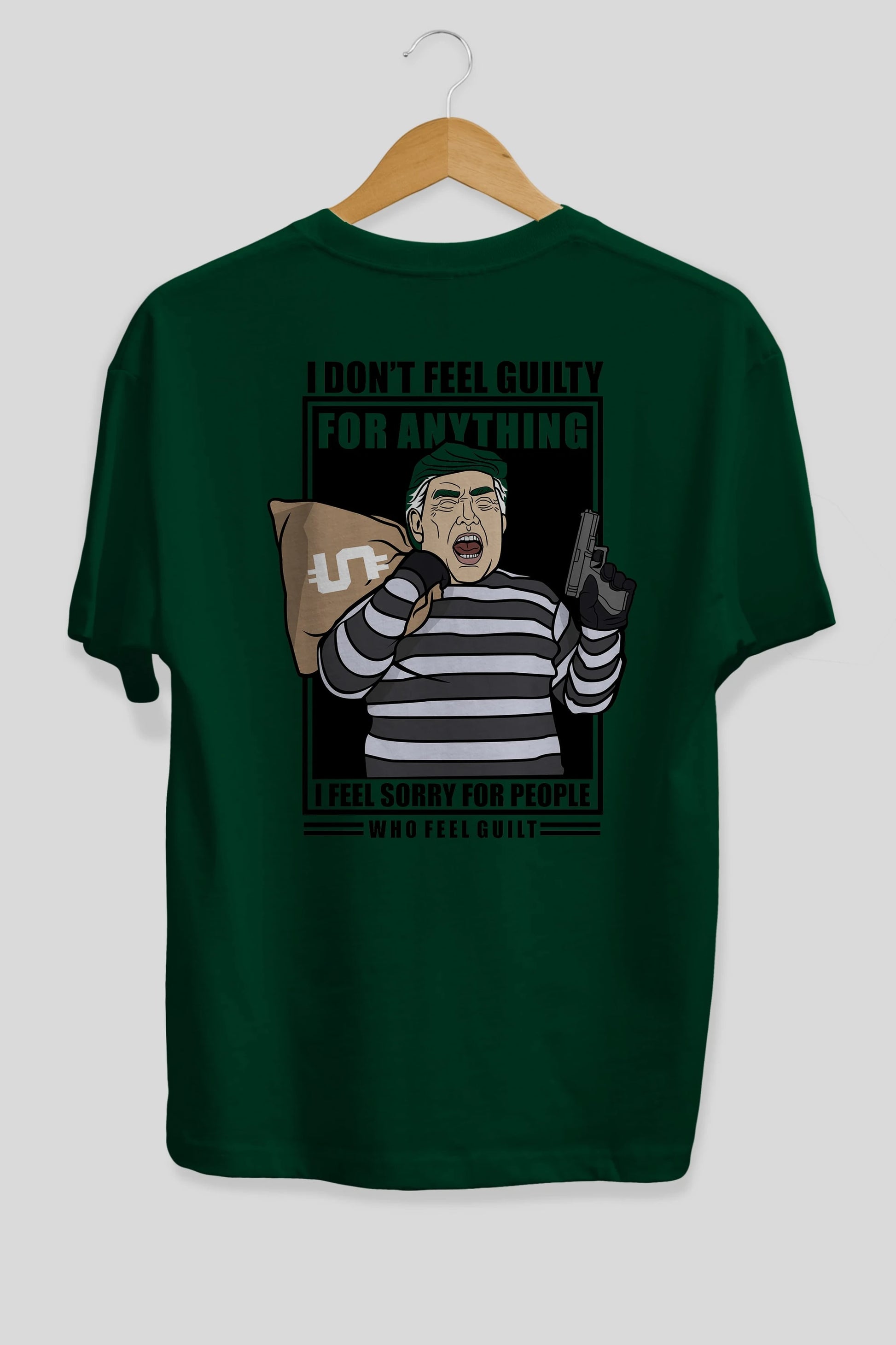 Criminal Trump Arka Baskılı Oversize t-shirt Erkek Kadın Unisex %100 Pamuk tişort