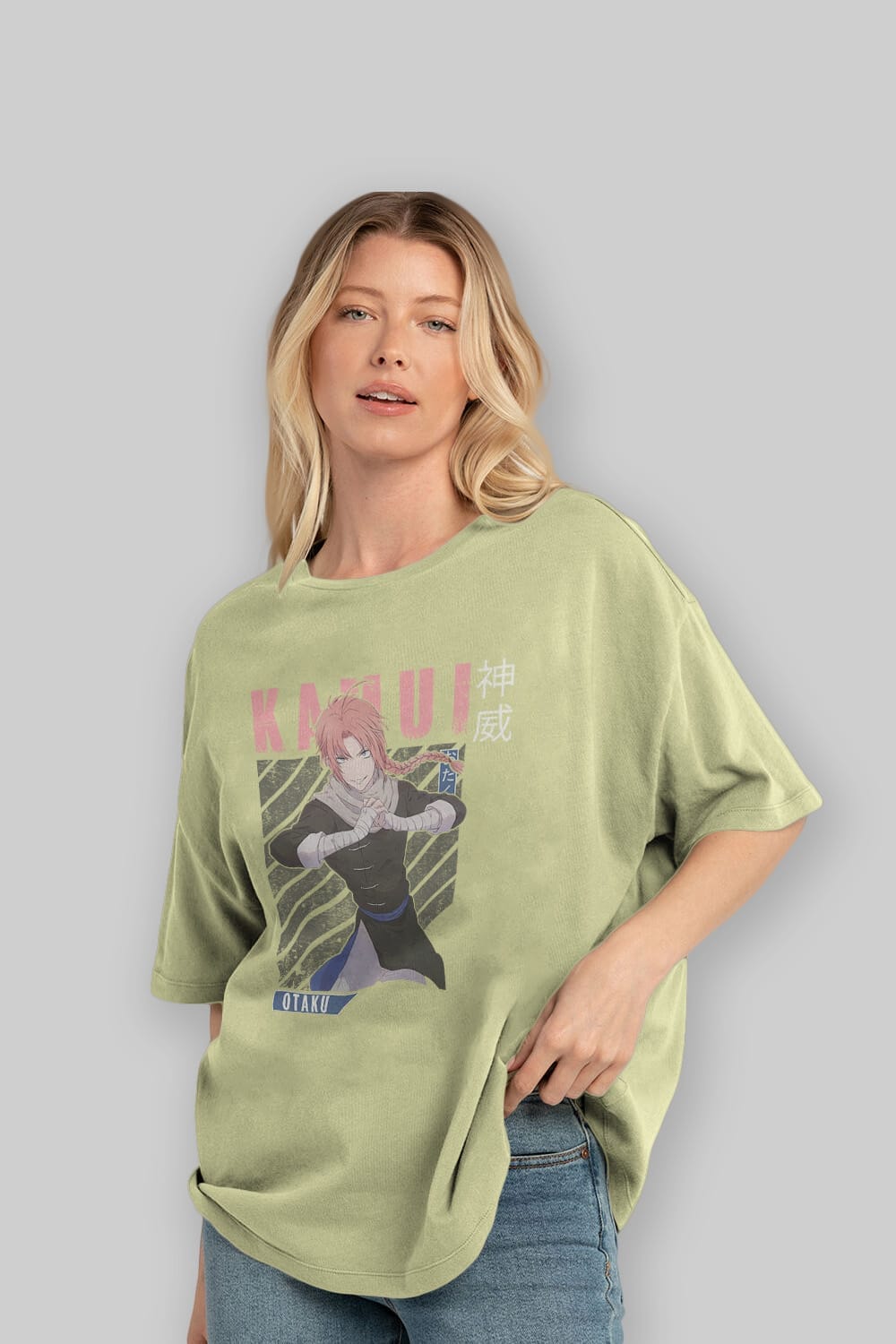 Kamui GINTAMA Anime Ön Baskılı Oversize t-shirt %100 pamuk Erkek Kadın Unisex