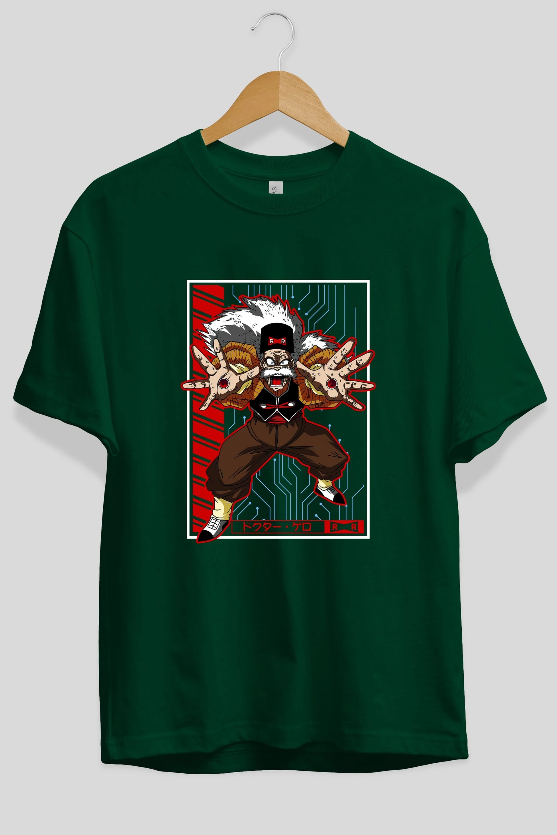 DragonBall DrMakigero Anime Ön Baskılı Oversize t-shirt %100 pamuk Erkek Kadın Unisex