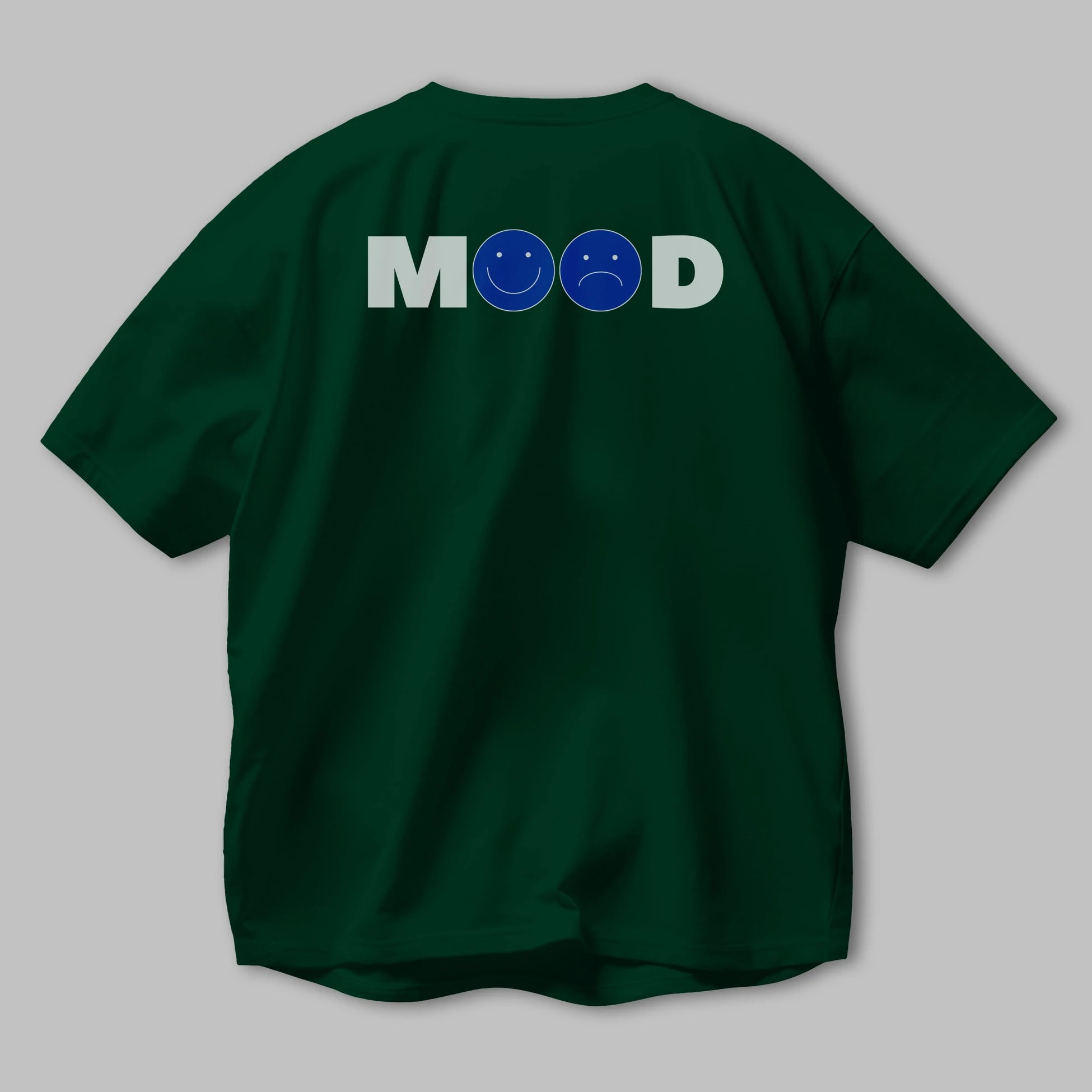 Mood Arka Baskılı Oversize t-shirt Erkek Kadın Unisex