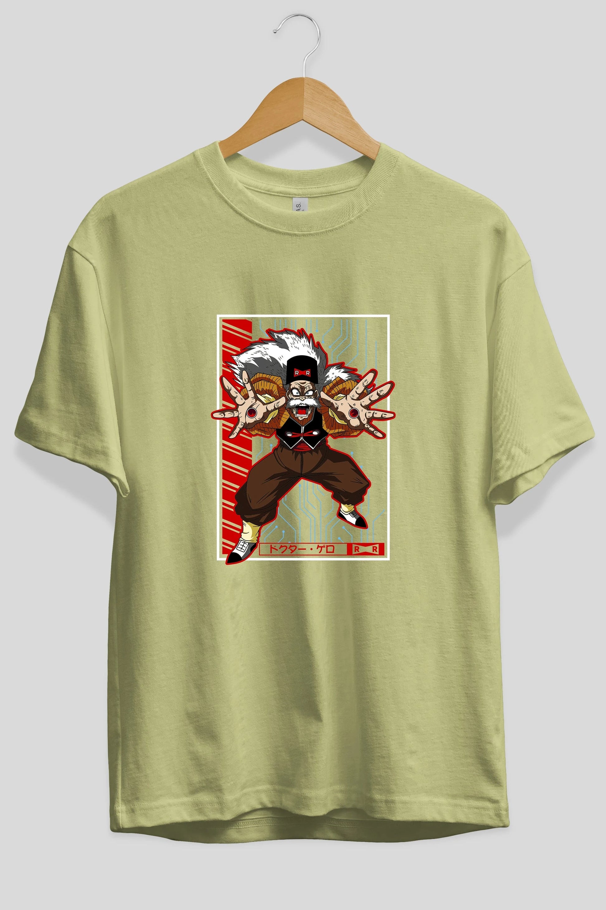 DragonBall DrMakigero Anime Ön Baskılı Oversize t-shirt %100 pamuk Erkek Kadın Unisex