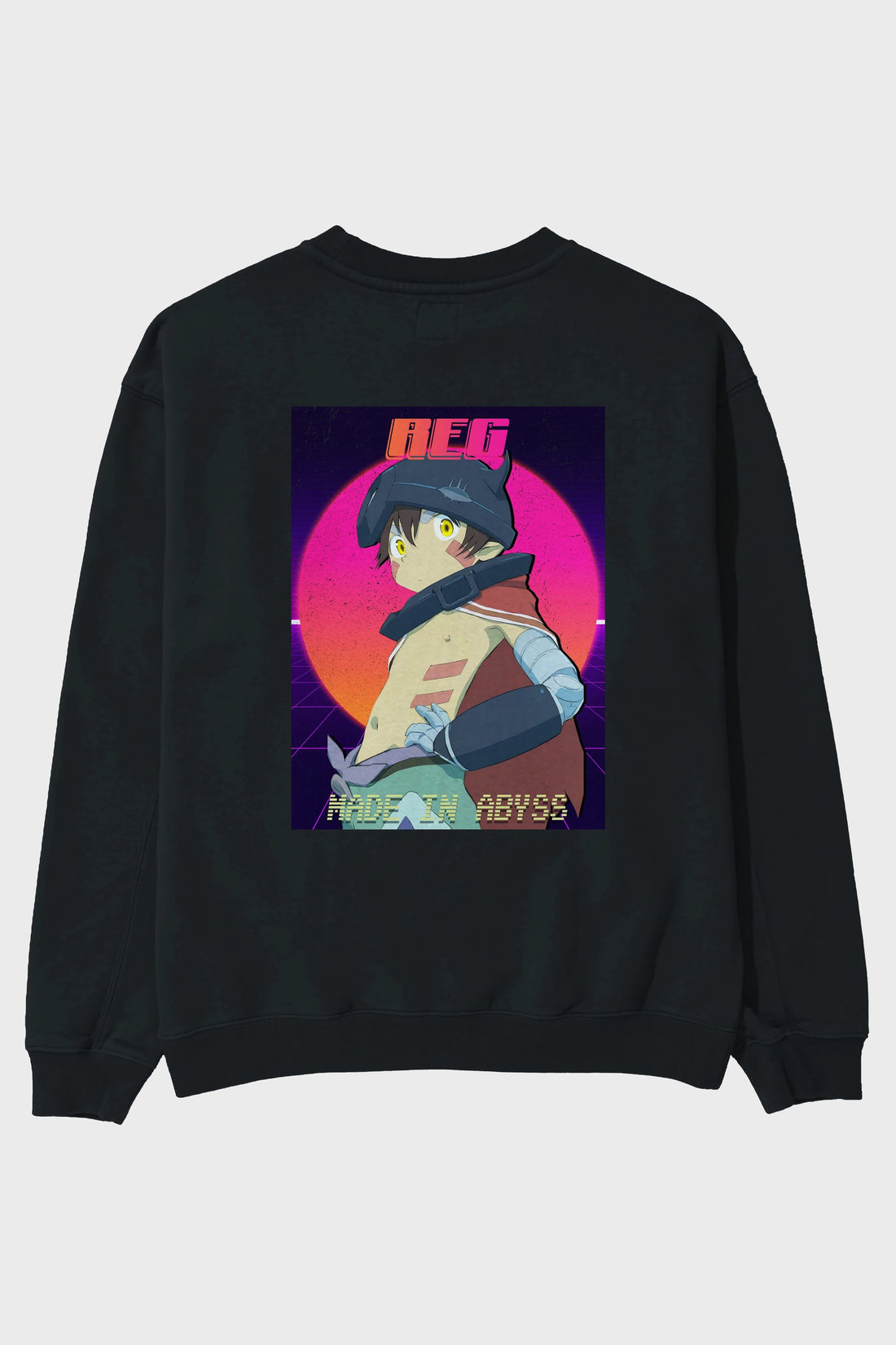 Reg 7 Anime Arka Baskılı Oversize Sweatshirt Erkek Kadın Unisex