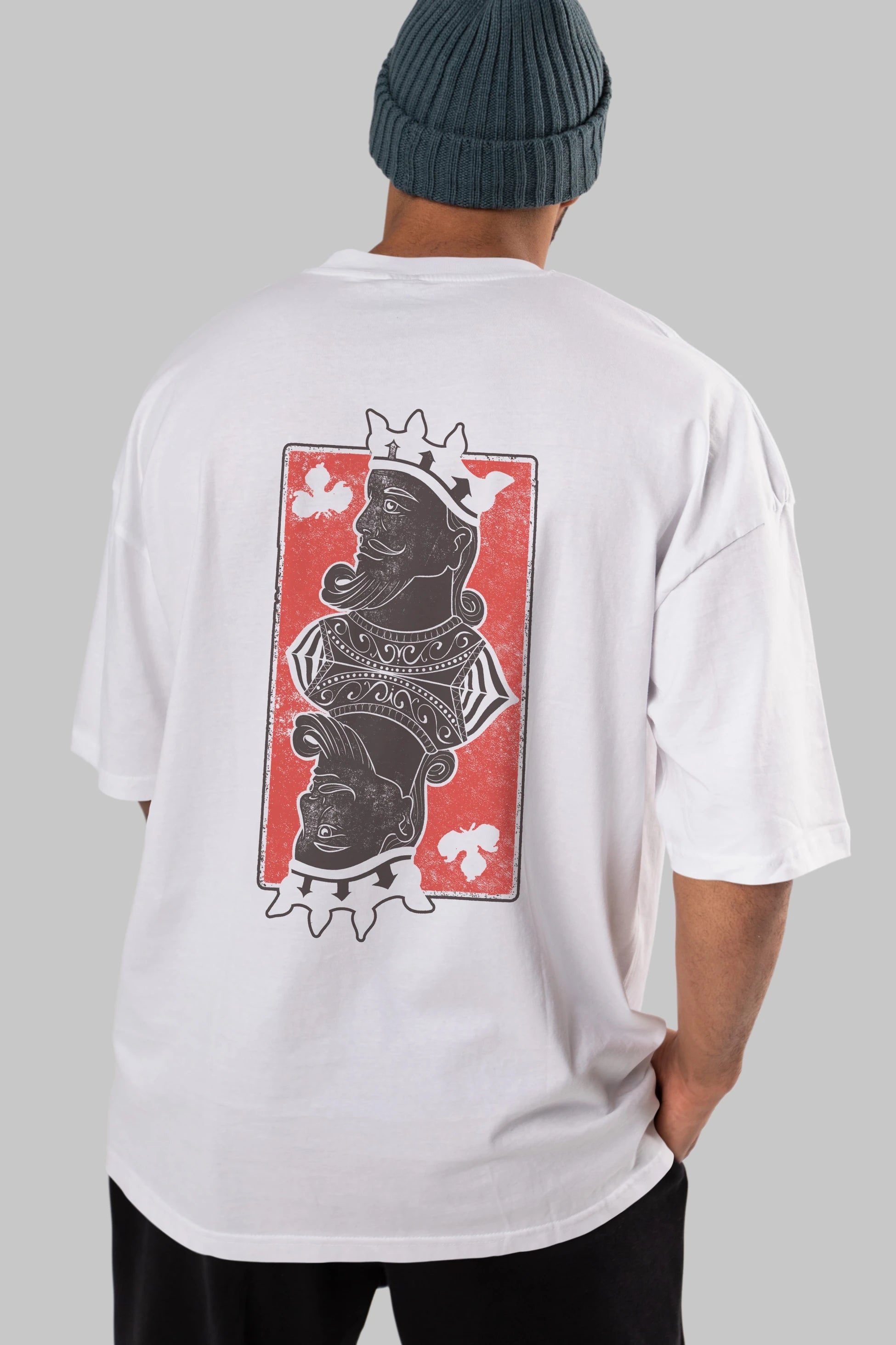 King Streetwear Arka Baskılı Oversize t-shirt Erkek Kadın Unisex