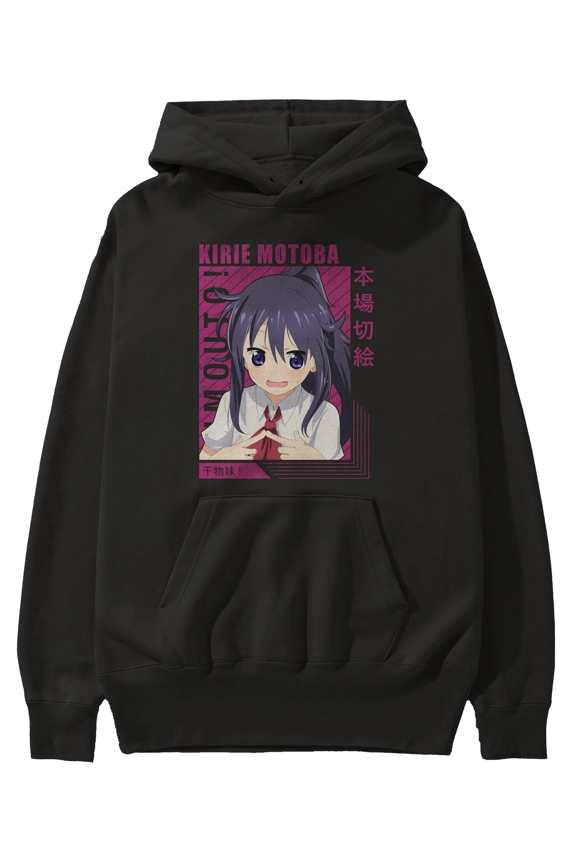 Kirie Motoba 4 Anime Ön Baskılı Hoodie Oversize Kapüşonlu Sweatshirt Erkek Kadın Unisex