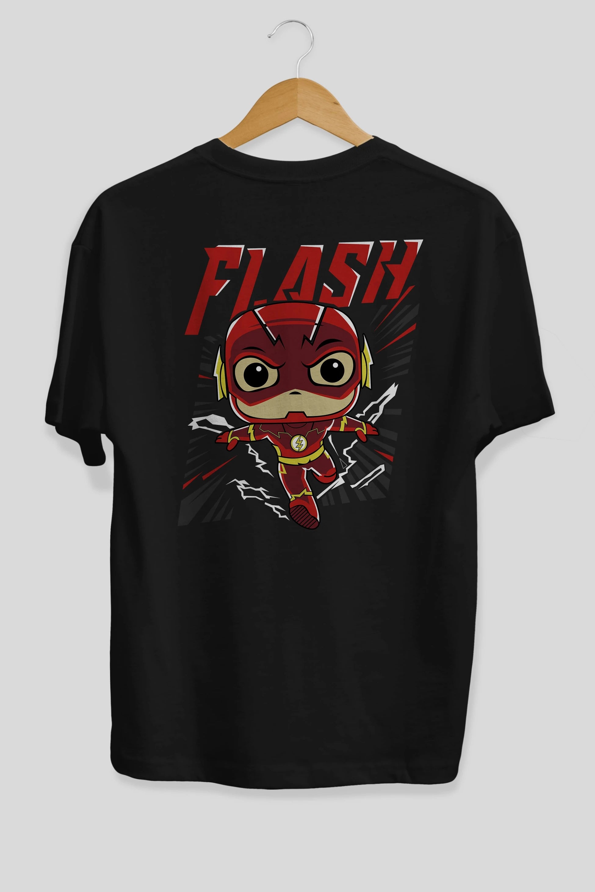 Flash Avengers (4) Arka Baskılı Oversize t-shirt Erkek Kadın Unisex %100 Pamuk Bisiklet Yaka tişort