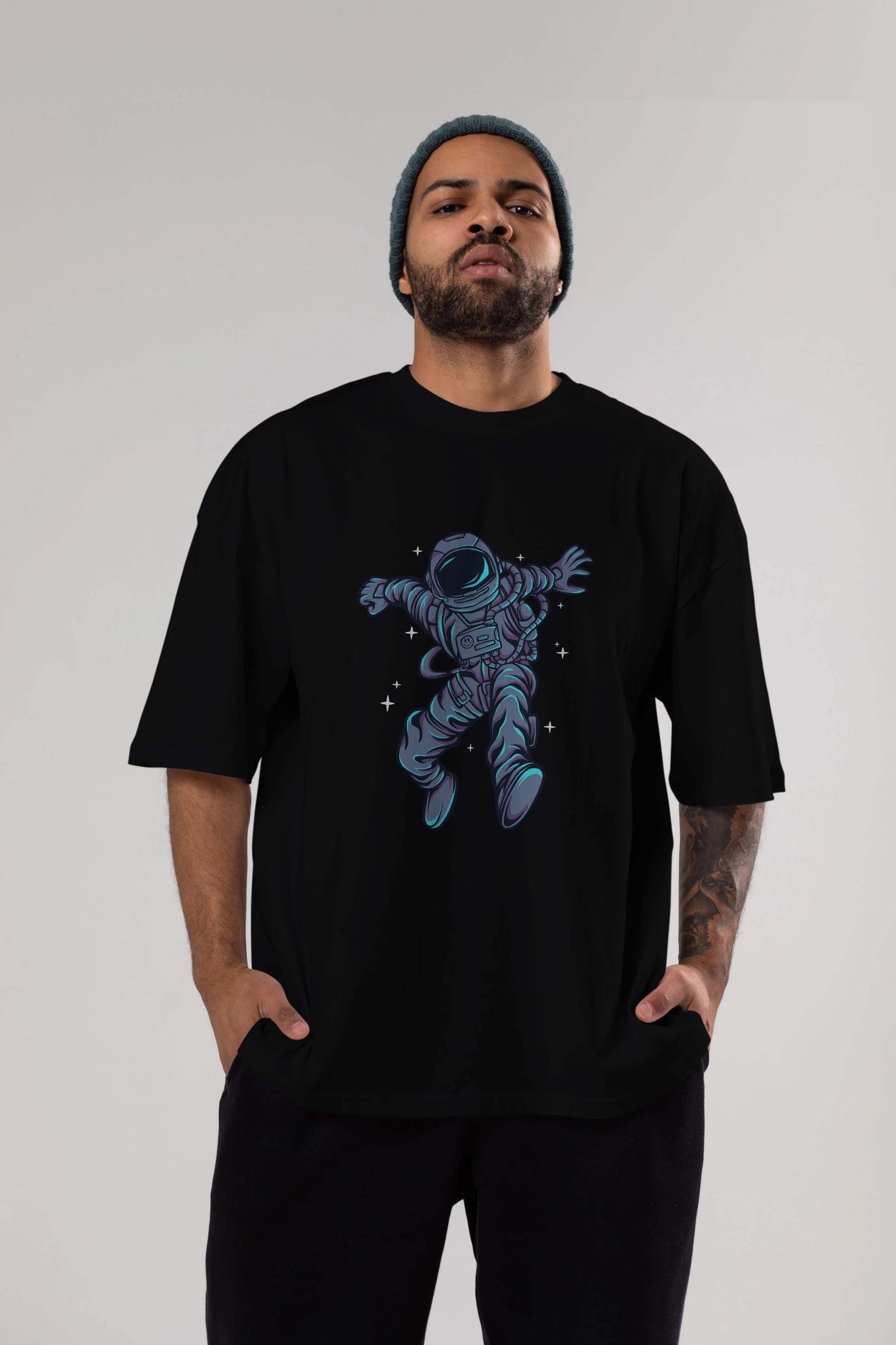 Astrostars tshirt Ön Baskılı Oversize t-shirt Erkek Kadın Unisex