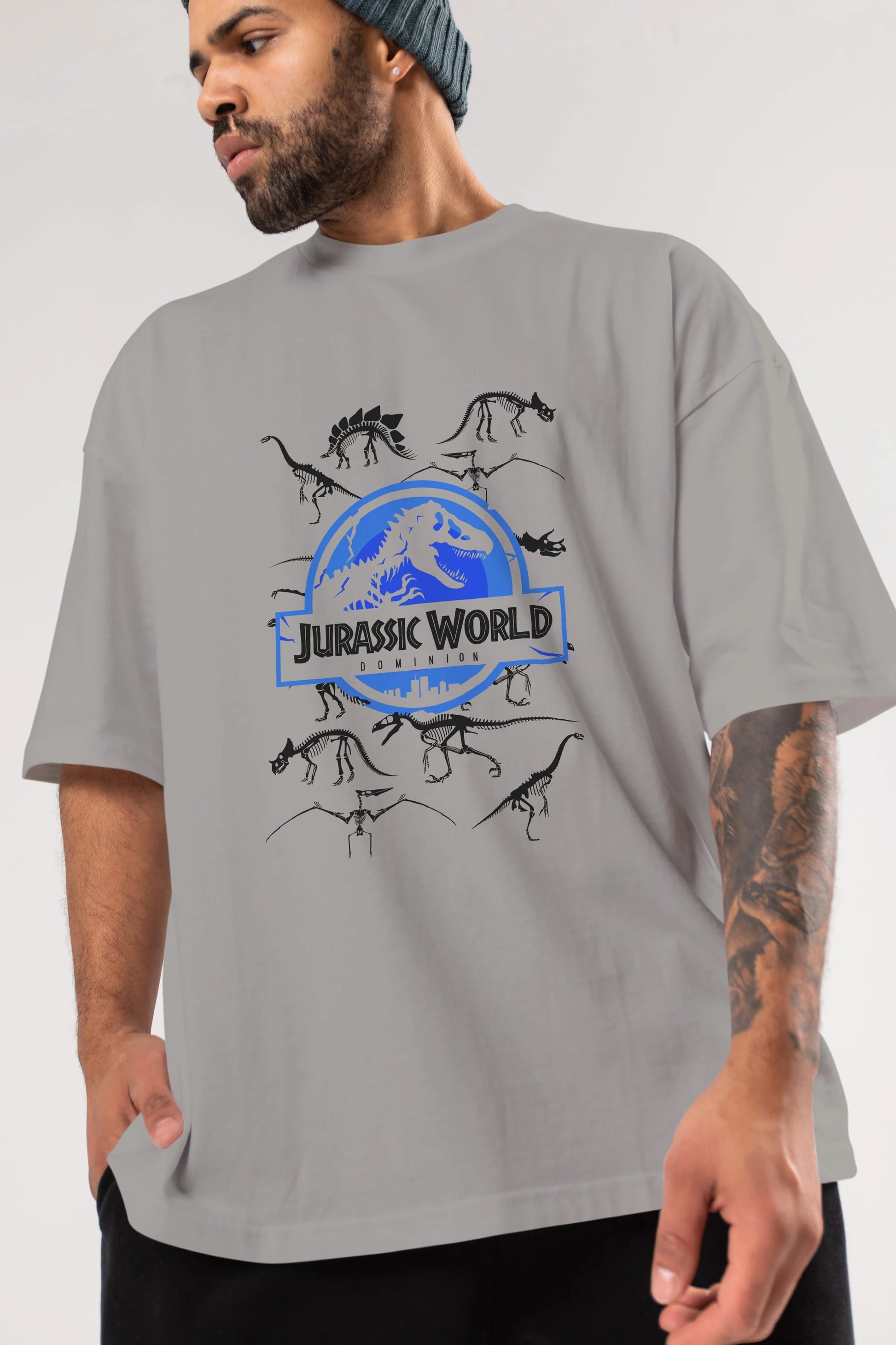 Jurassic Park (5) Ön Baskılı Oversize t-shirt Erkek Kadın Unisex %100 Pamuk Bisiklet Yaka tişort
