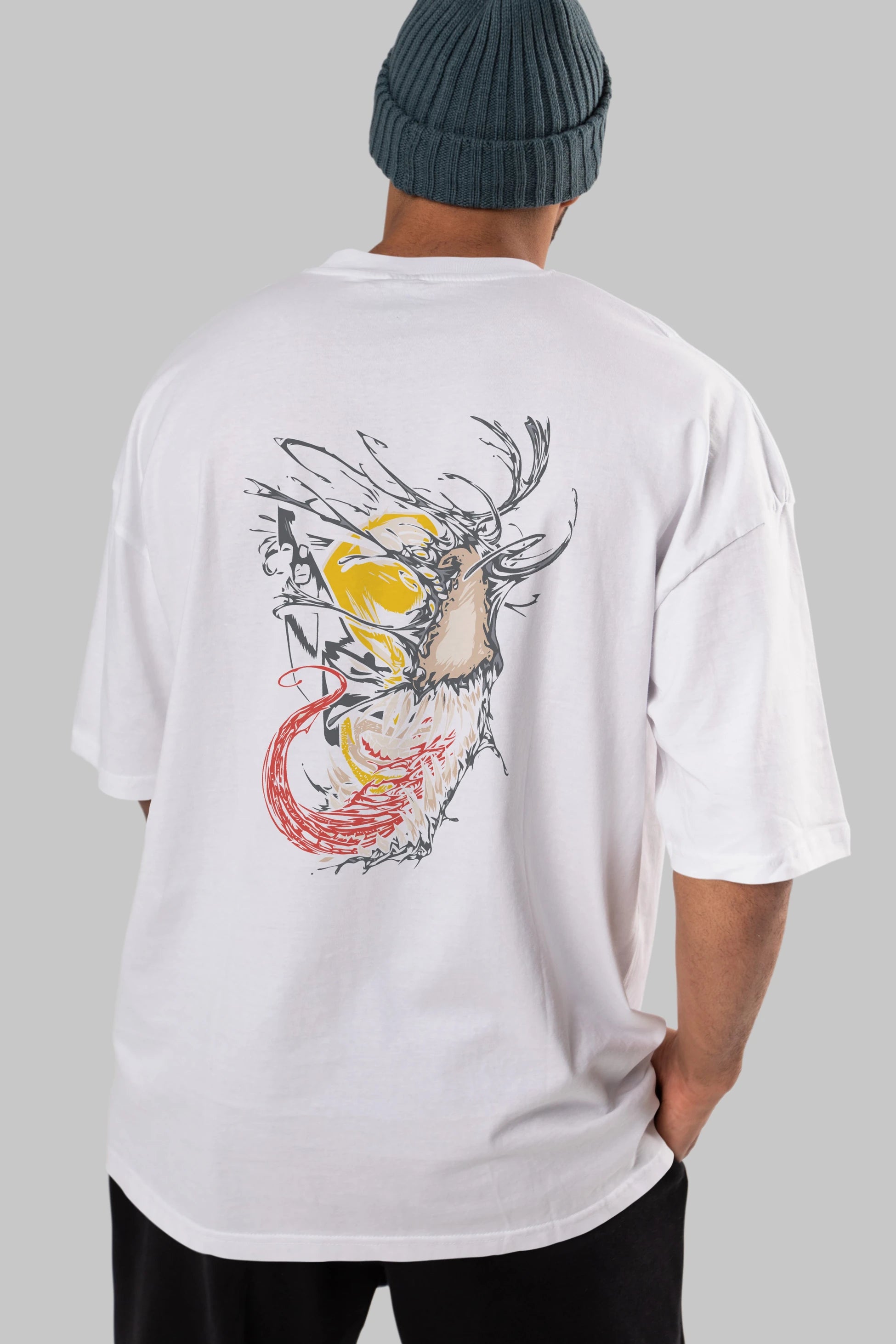 Venom (4) Arka Baskılı Oversize t-shirt Erkek Kadın Unisex %100 Pamuk Bisiklet Yaka tişort