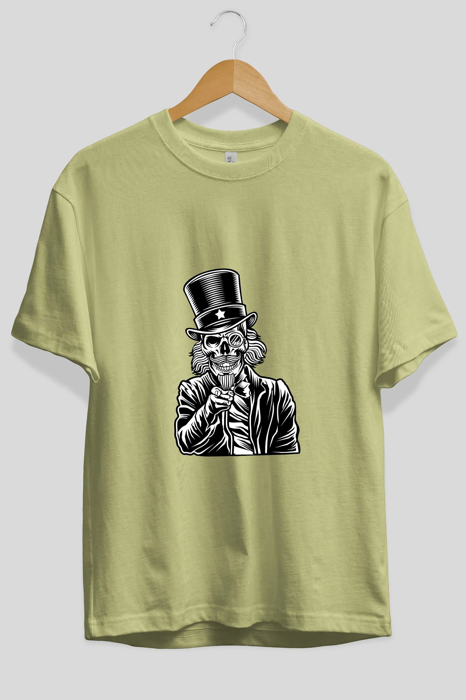 I Want You Skull Ön Baskılı Oversize t-shirt Erkek Kadın Unisex %100 Pamuk tişort