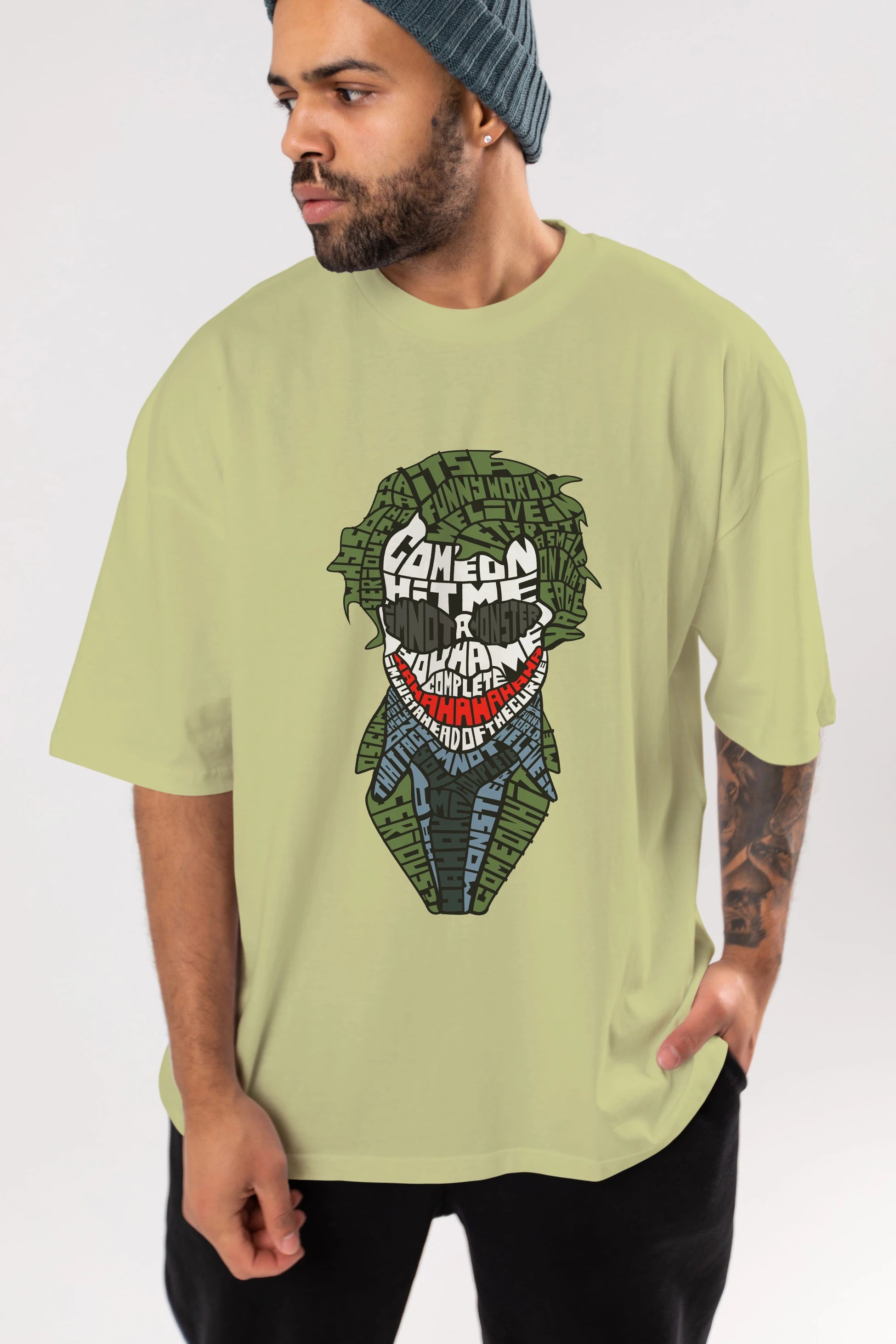 Why So Serious Ön Baskılı Oversize t-shirt %100 pamuk Erkek Kadın Unisex