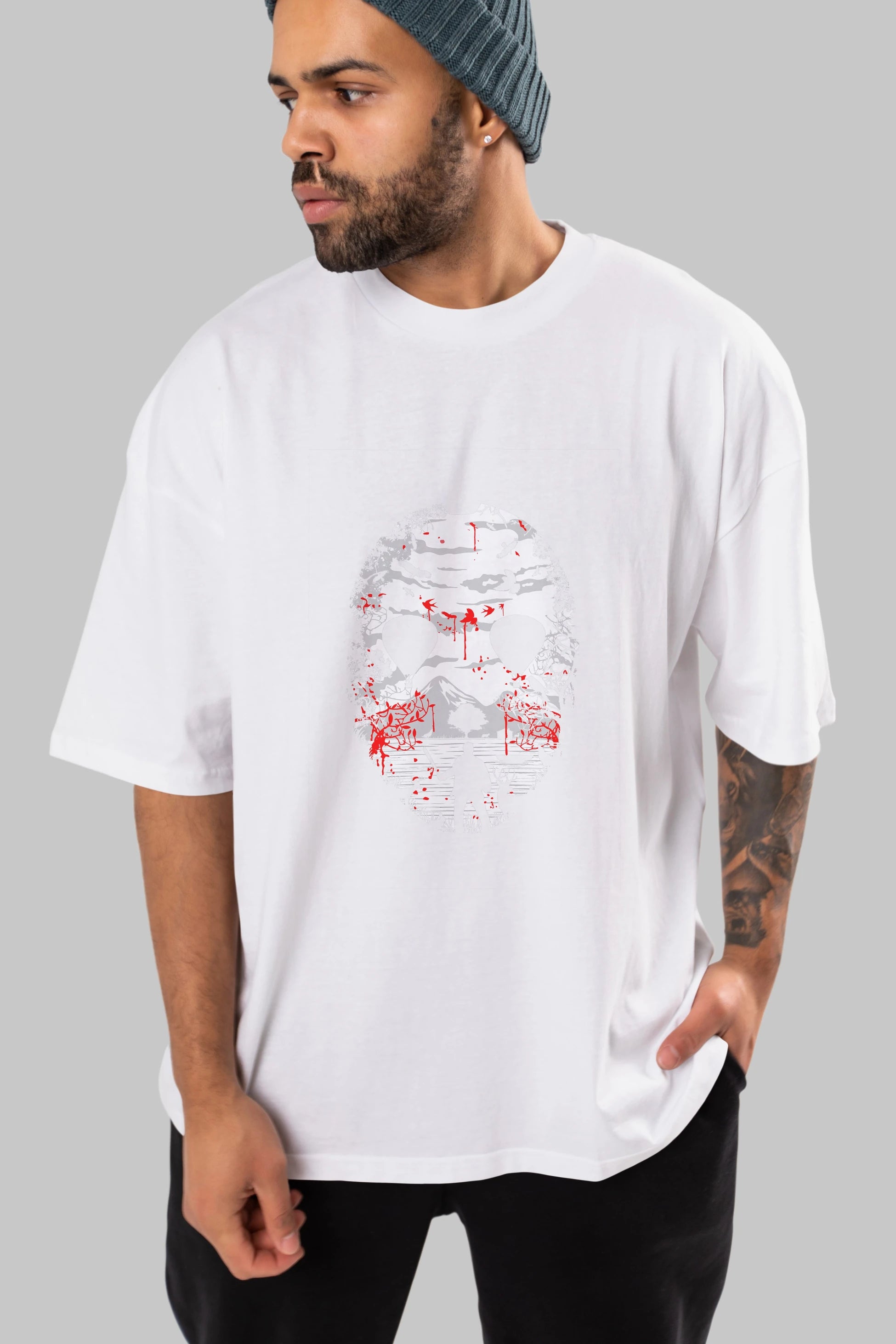 Crystal Lake Ön Baskılı Oversize t-shirt %100 pamuk Erkek Kadın Unisex