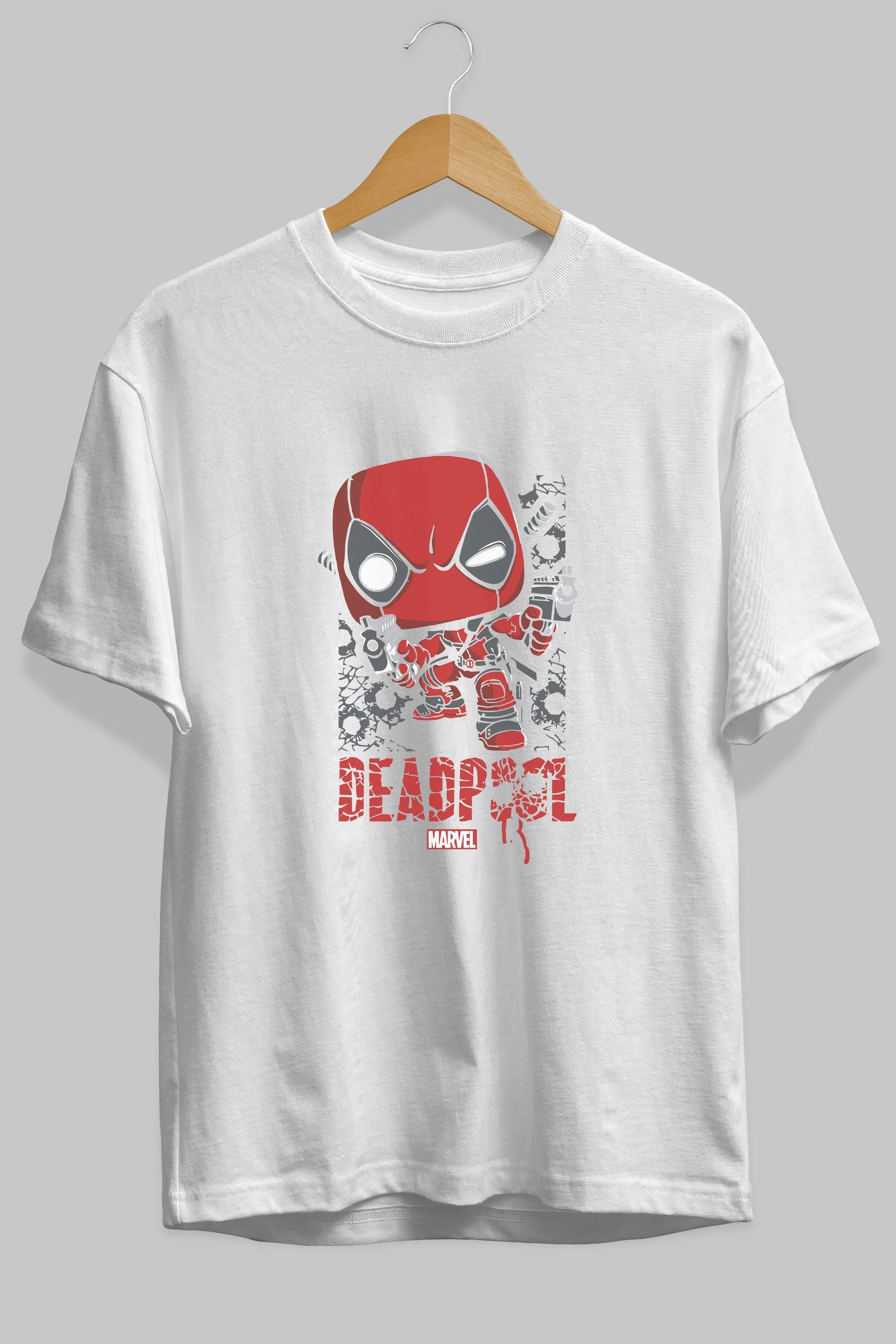 Deadpool (8) Ön Baskılı Oversize t-shirt Erkek Kadın Unisex %100 Pamuk Bisiklet Yaka tişort