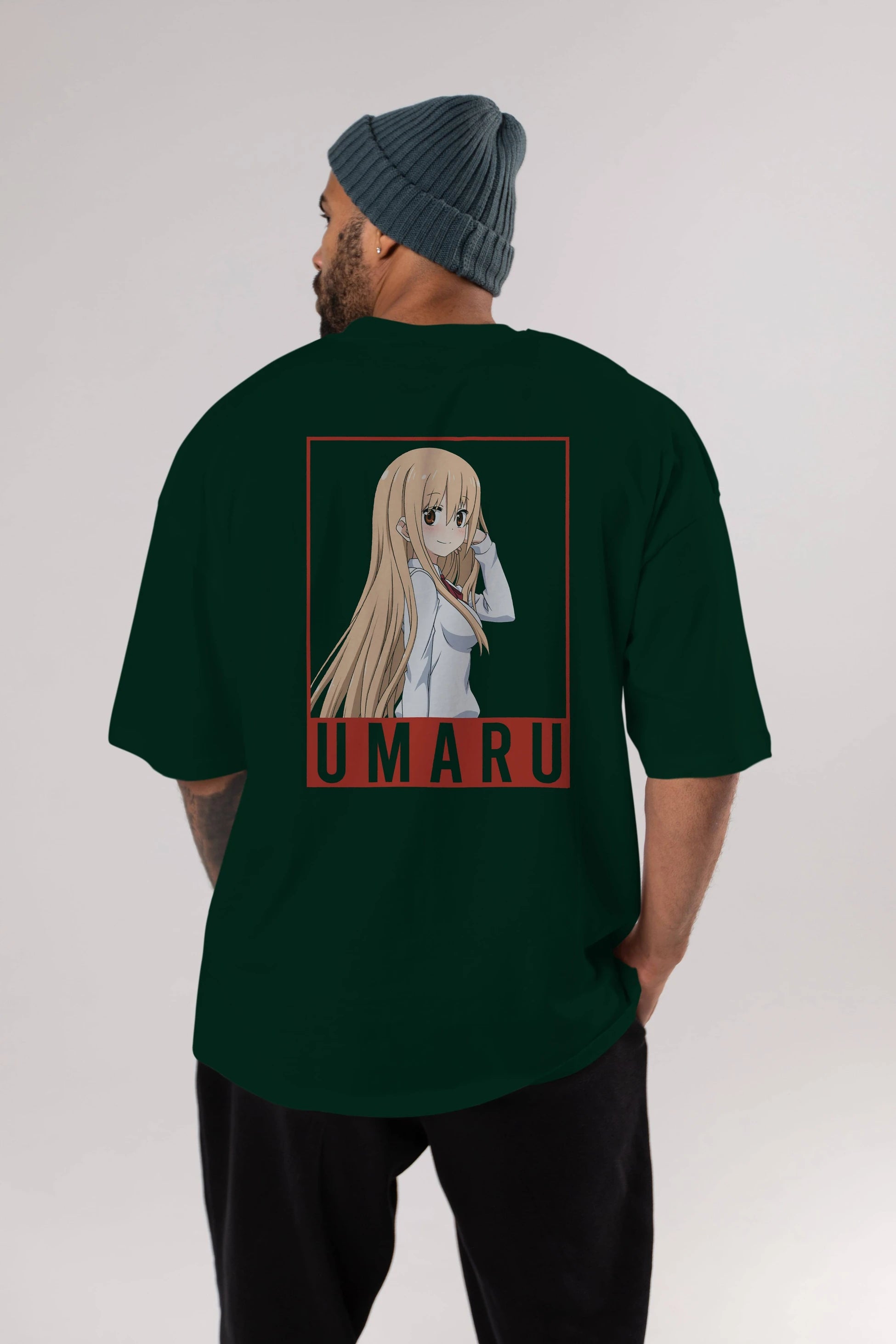Umaru Doma 2 Anime Arka Baskılı Oversize t-shirt Erkek Kadın Unisex