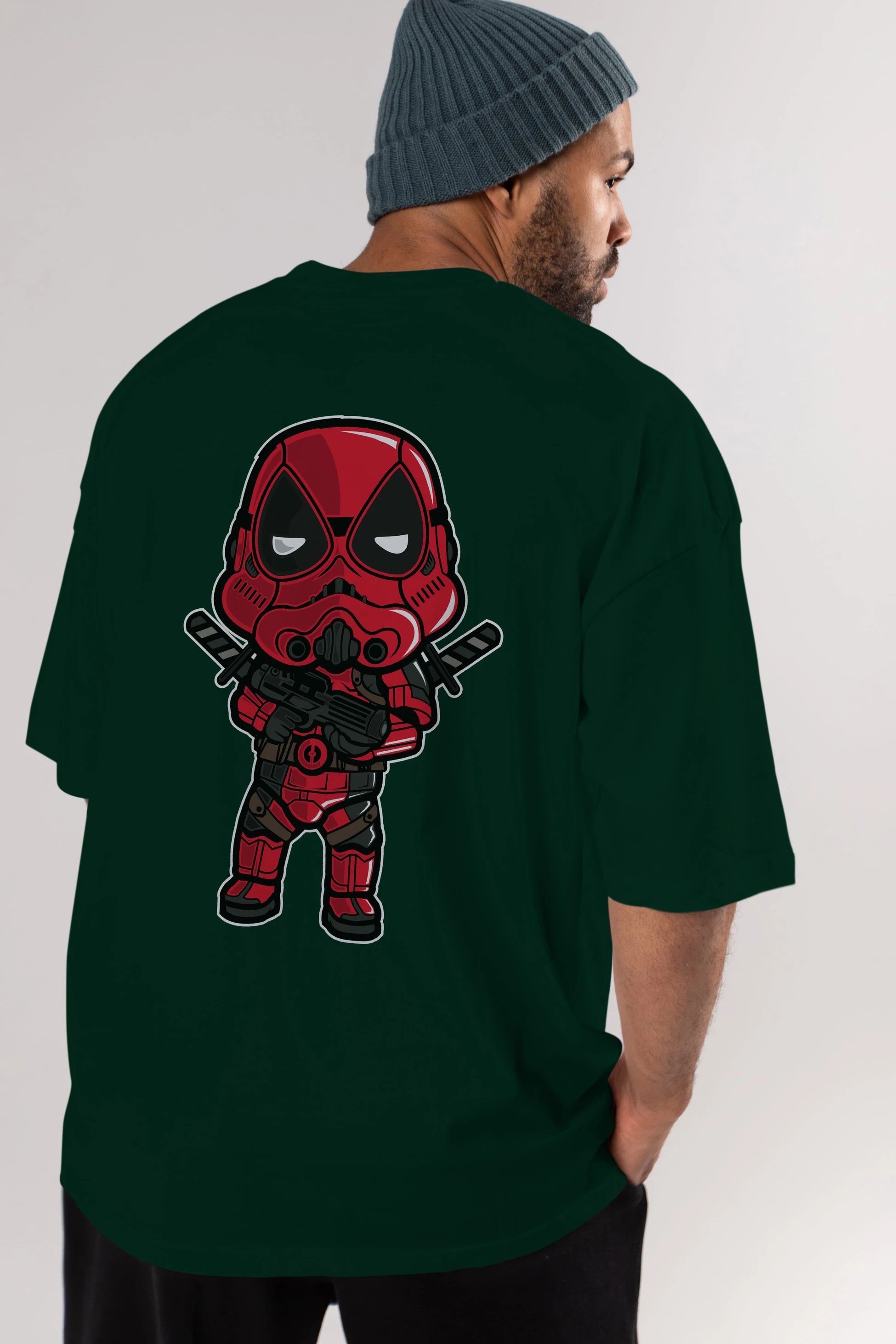 Deadpool (22) Arka Baskılı Oversize t-shirt Erkek Kadın Unisex %100 Pamuk Bisiklet Yaka tişort