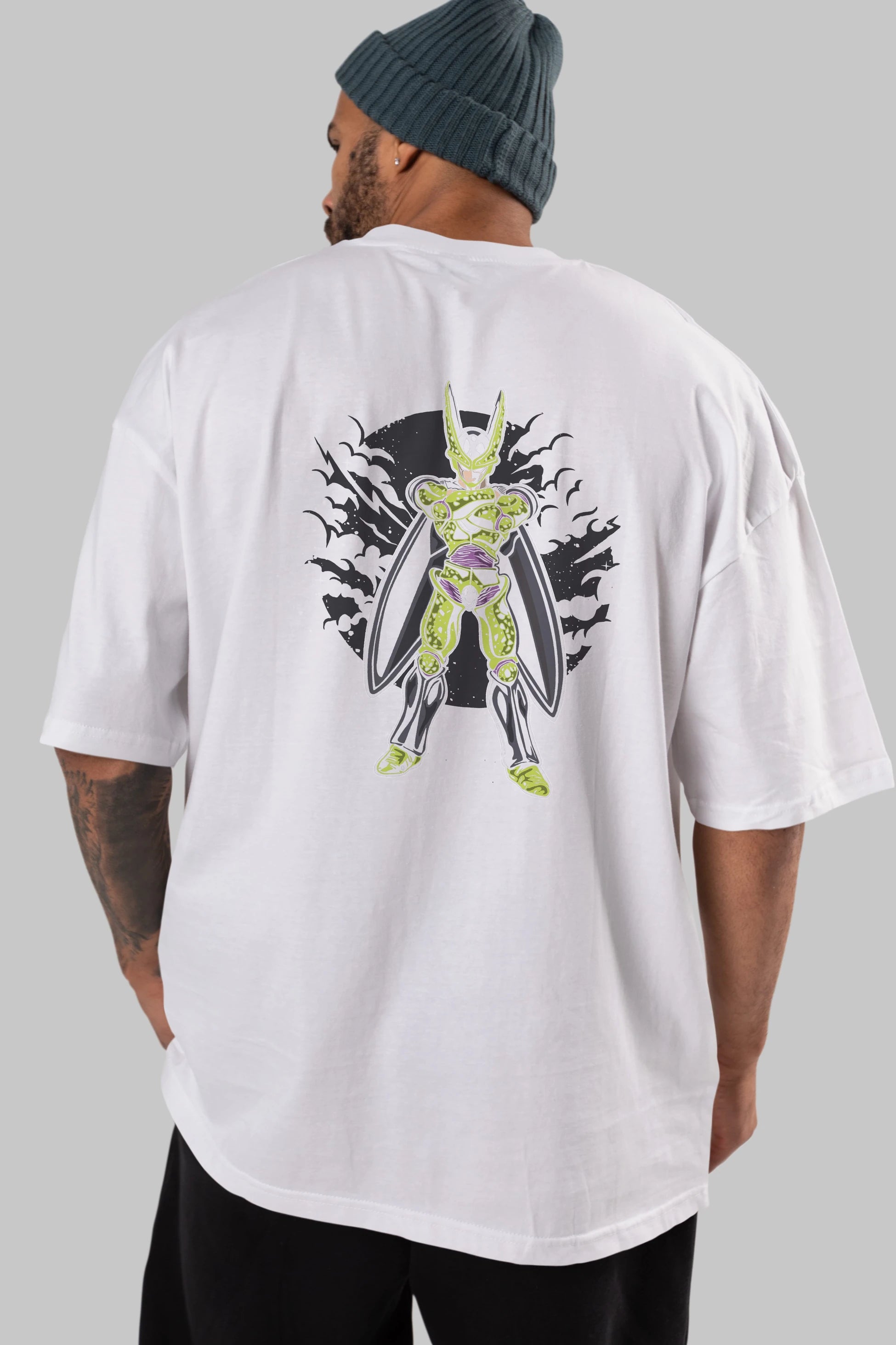 CELL Arka Baskılı Oversize t-shirt Erkek Kadın Unisex %100 Pamuk