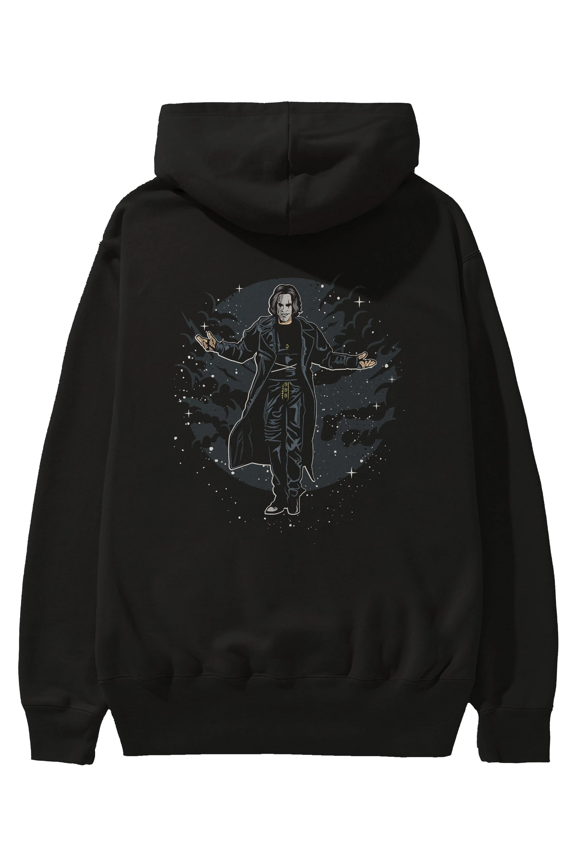 The Crow Arka Baskılı Hoodie Oversize Kapüşonlu Sweatshirt Erkek Kadın Unisex