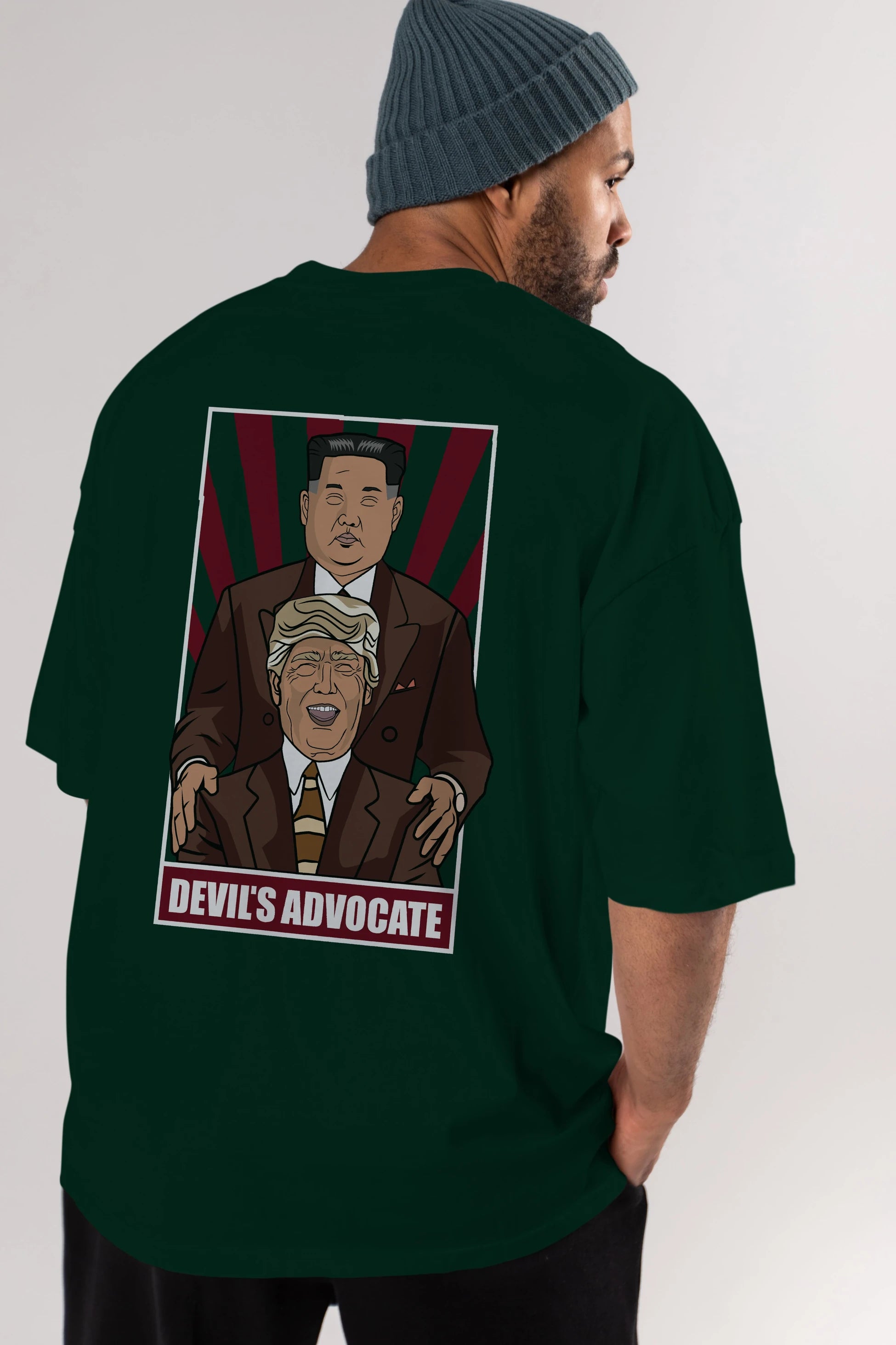 Devil_s Advocate Arka Baskılı Oversize t-shirt Erkek Kadın Unisex %100 Pamuk tişort