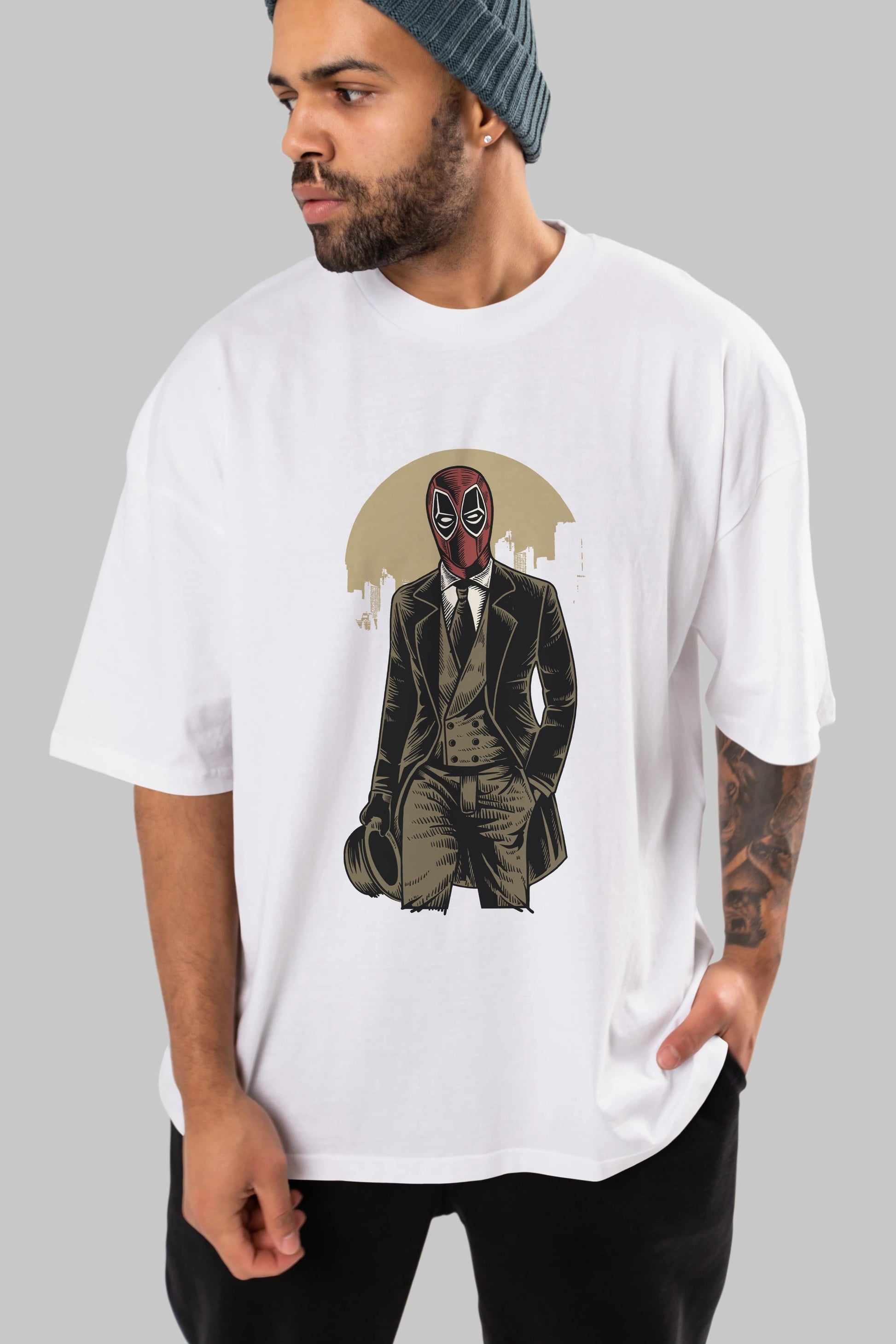 Classic Mercenary Ön Baskılı Oversize t-shirt Erkek Kadın Unisex %100 Pamuk tişort